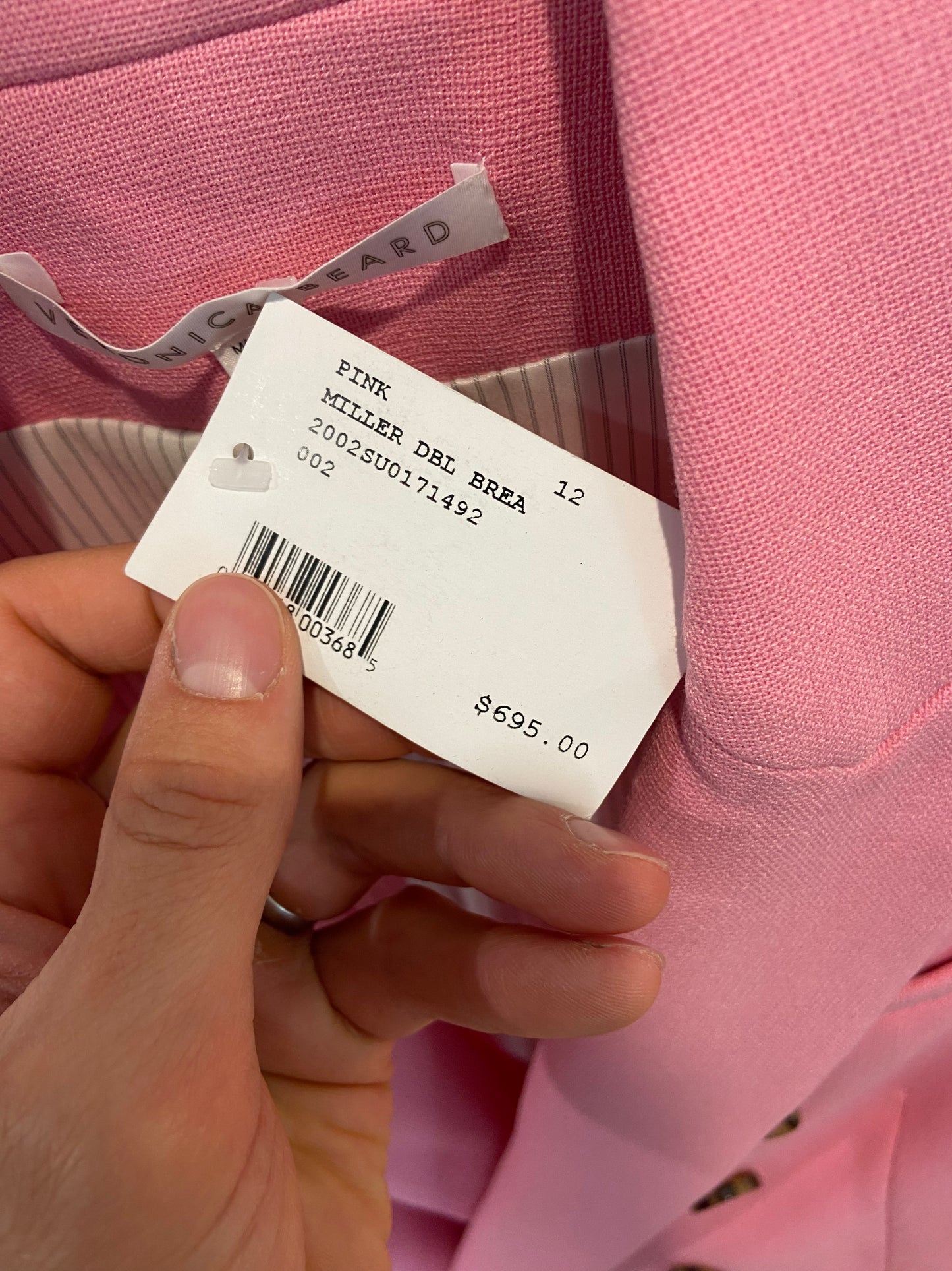 Veronica Beard Miller Dickey Jacket in Pink size 12