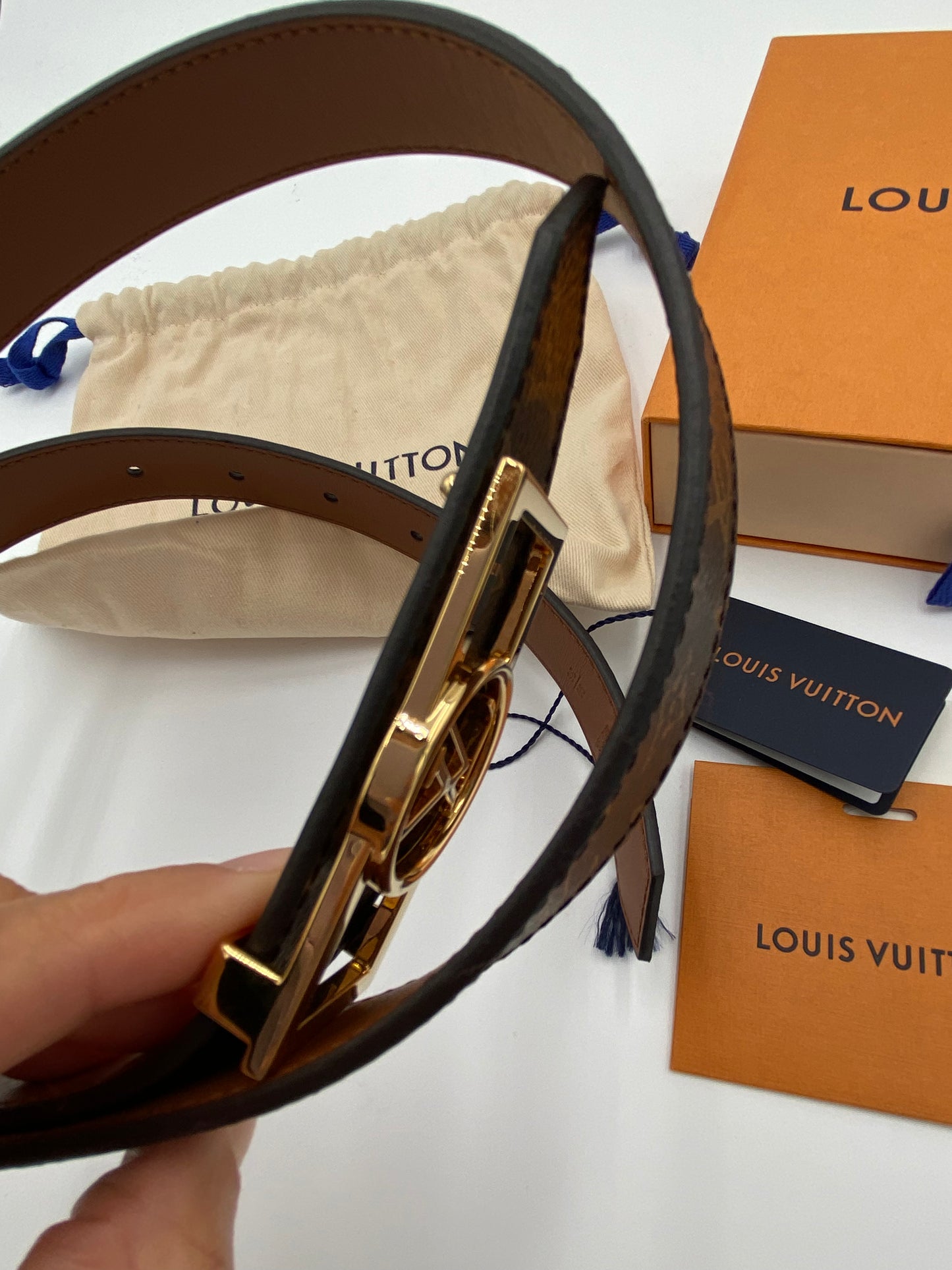 Louis Vuitton Dauphine 25mm Reversible Belt size 90