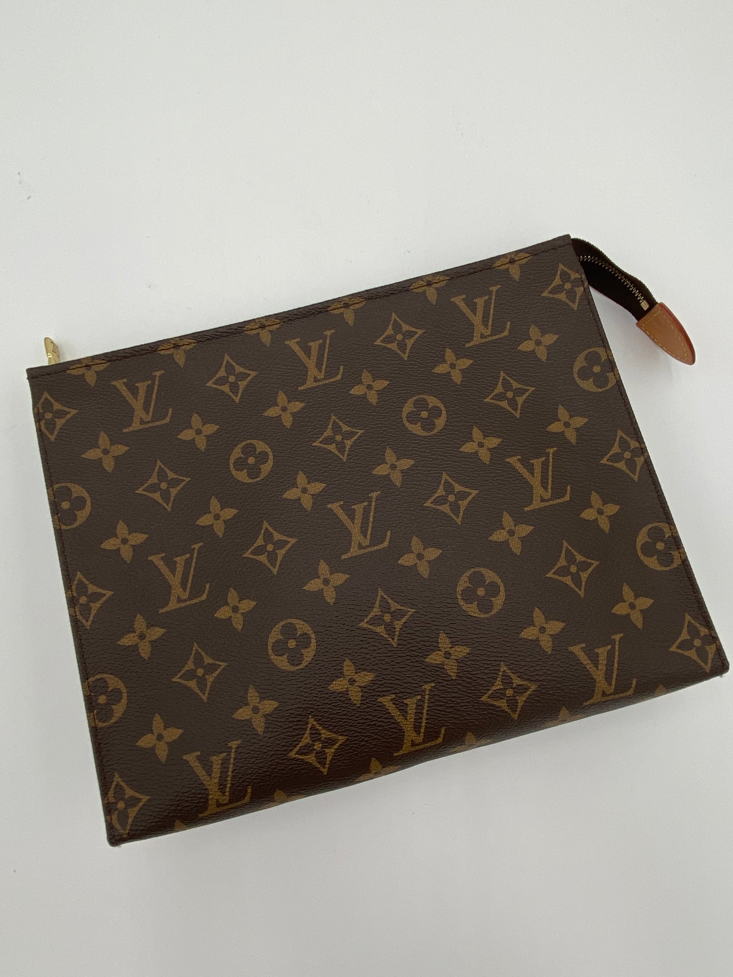 Louis Vuitton Toiletry Monogram Pouch T26 Brown Canvas SA0118