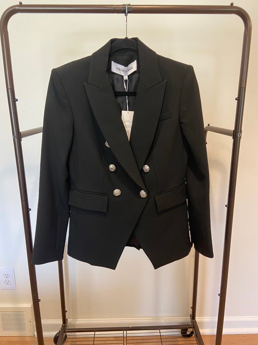 Veronica Beard Miller Dickey Blazer Jacket in Black size 4