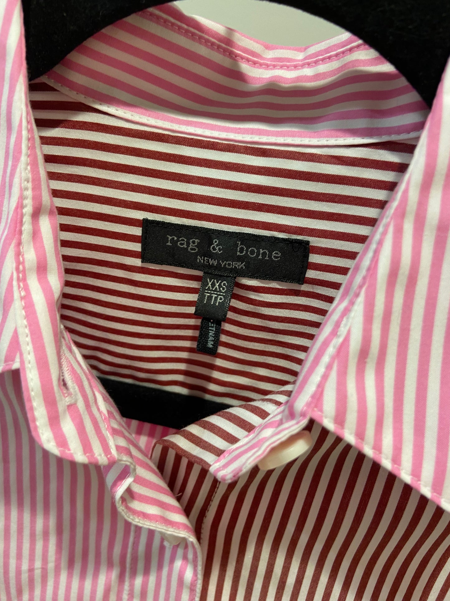 Rag & Bone Maxine Multistripe Shirt size XXS