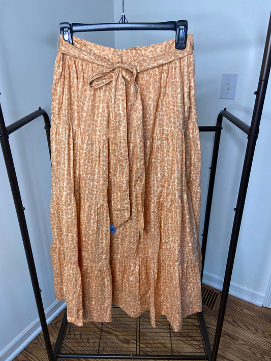 Ulla Johnson Sierra Tiered Leopard-print Midi Skirt size 2