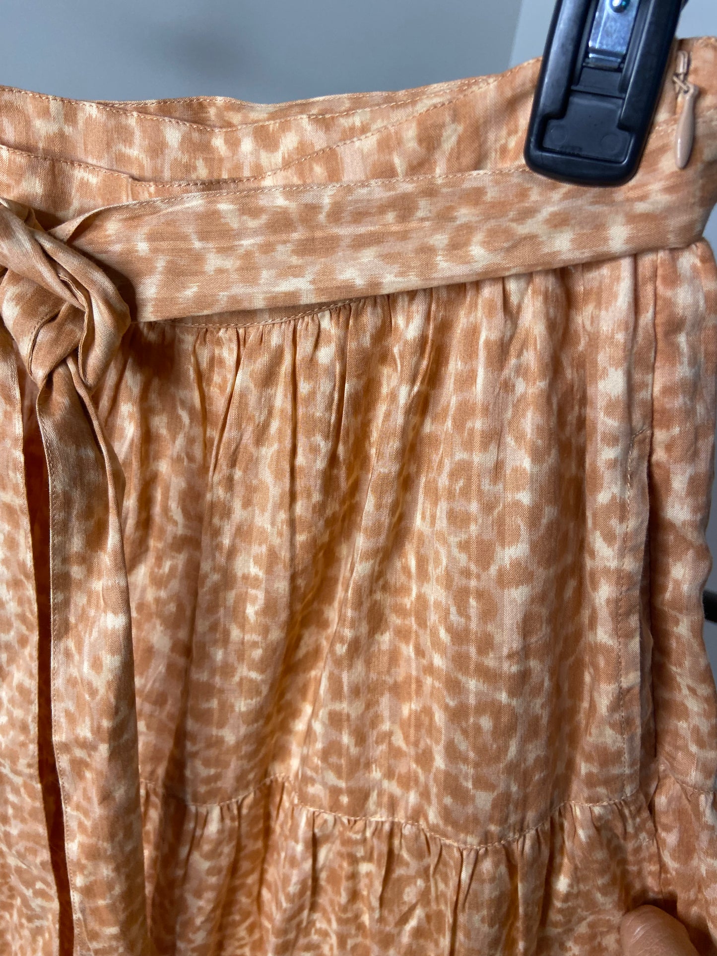 Ulla Johnson Sierra Tiered Leopard-print Midi Skirt size 2