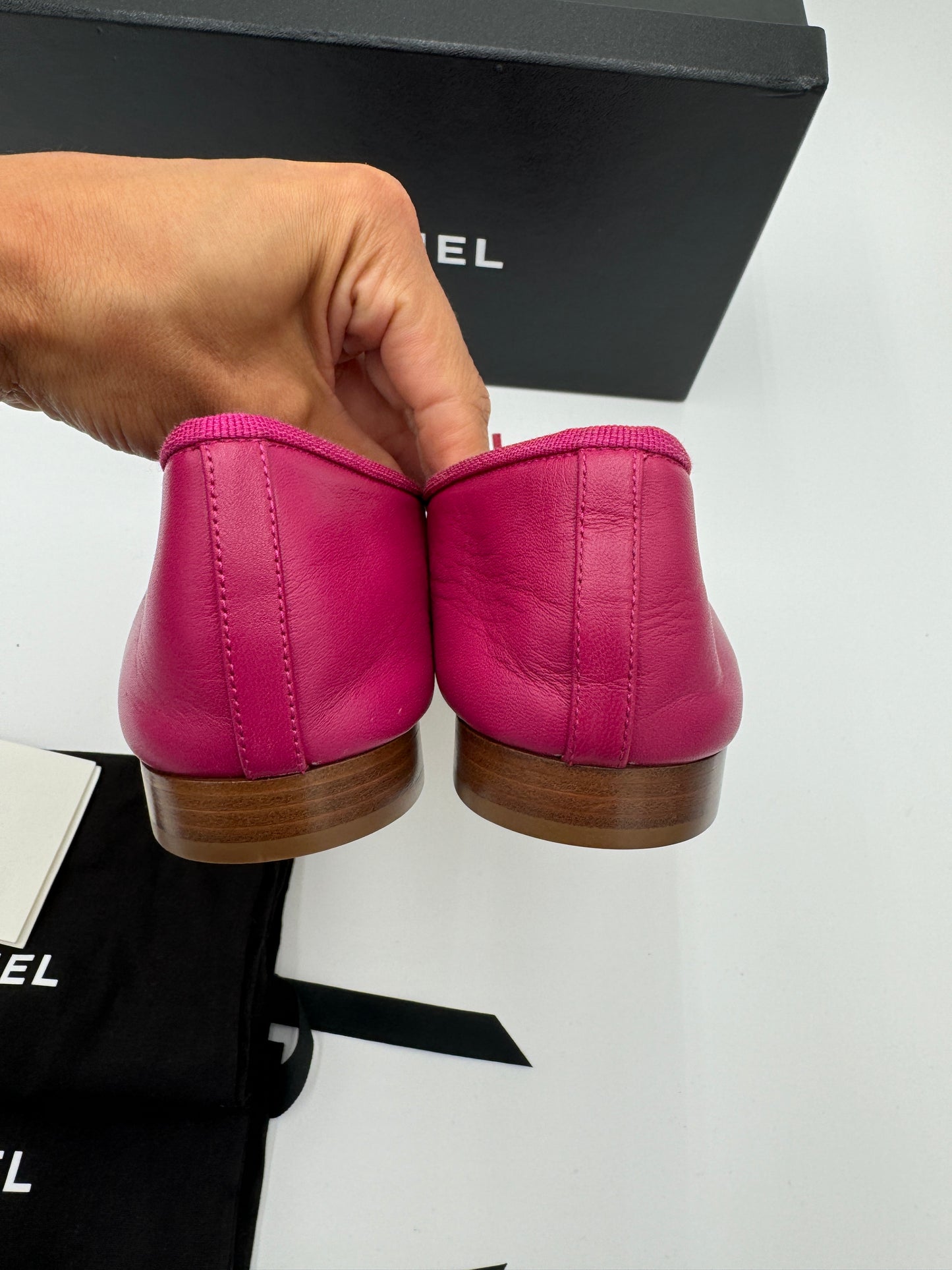 Chanel Lambskin Ballerina Flats size 38