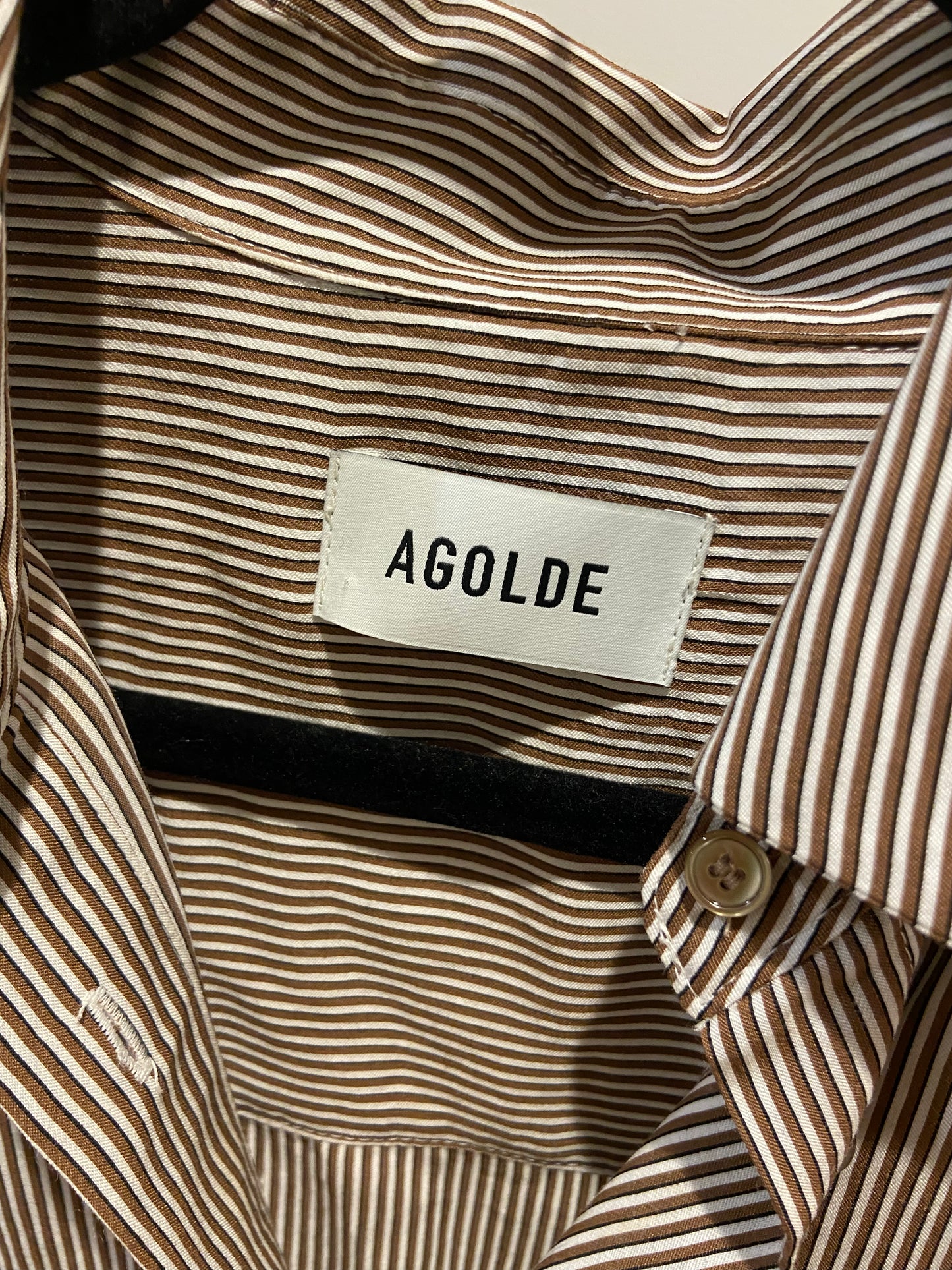 Agolde Roux Boxy Button Down Shirt size XS