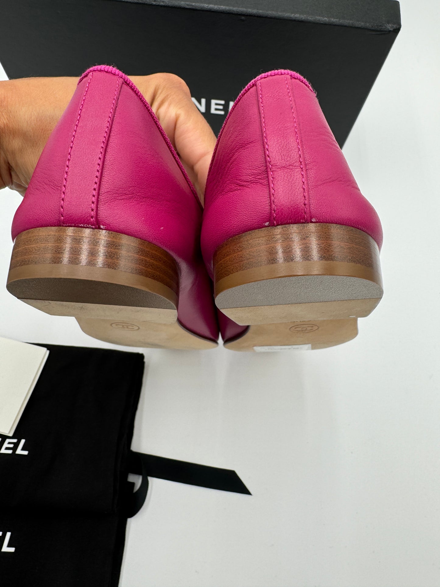 Chanel Lambskin Ballerina Flats size 38