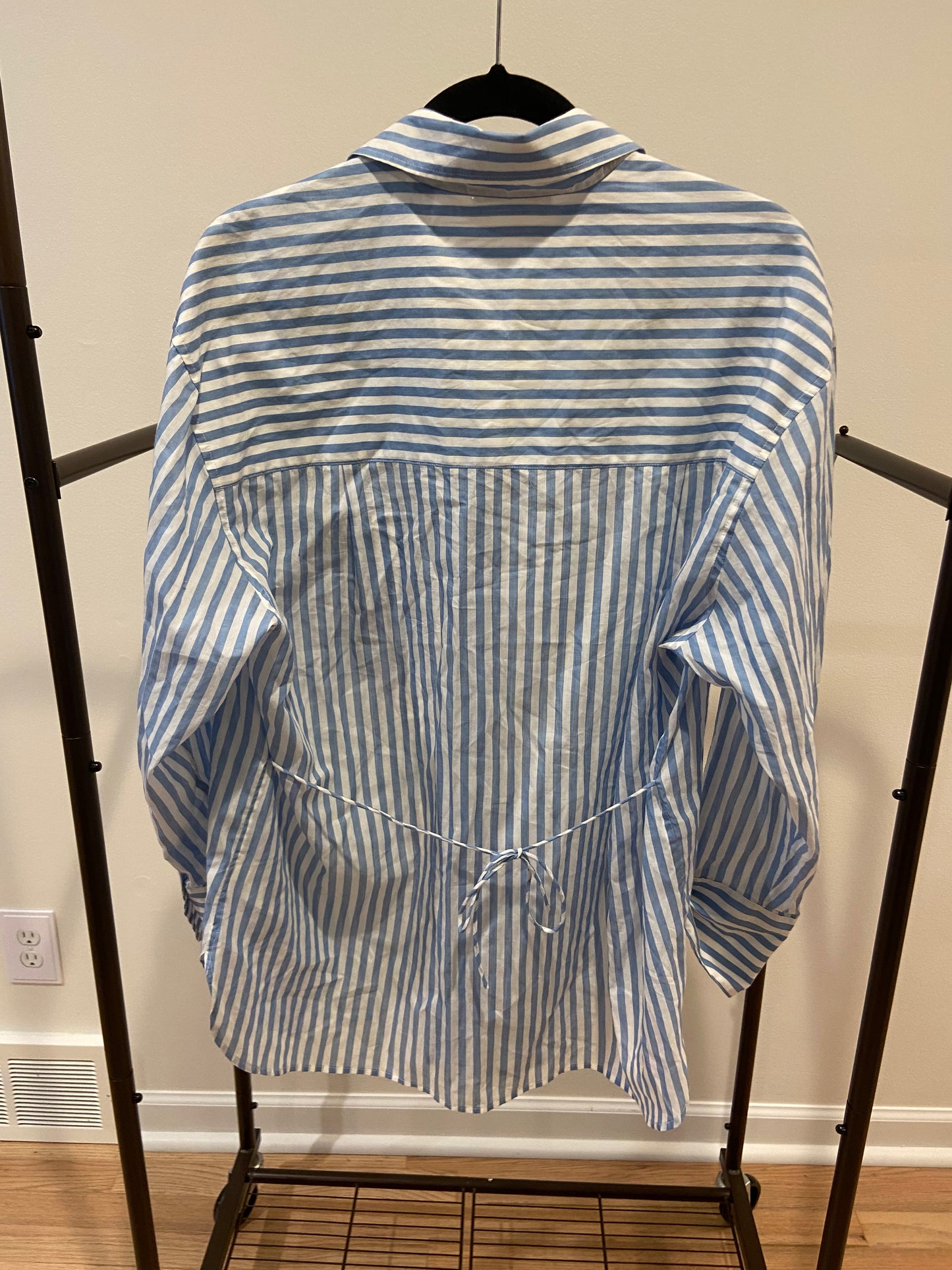 Vince Stripe Oversized Button Down Shirt size S