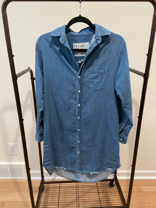 Frank & Eileen Mary Shirt Dress Vintage Stonewashed Indigo size XS
