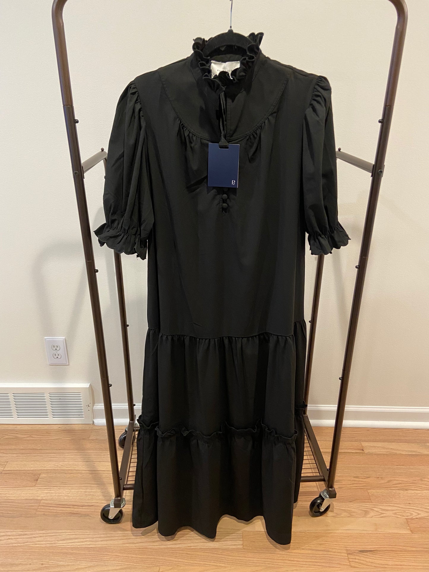 Pomander Place Black Selena Maxi Dress size L