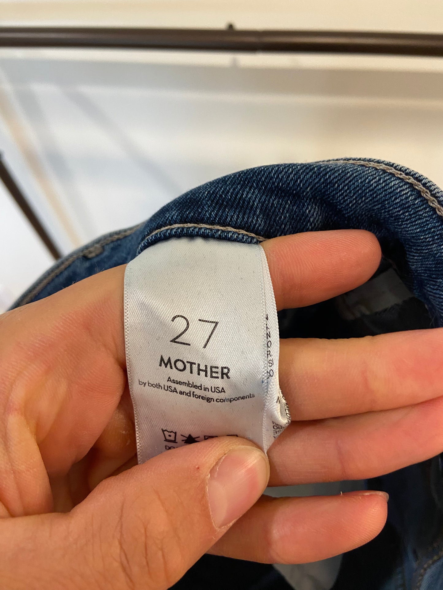Mother The Insider Flood Jeans in Playing Rough Wash size 27
