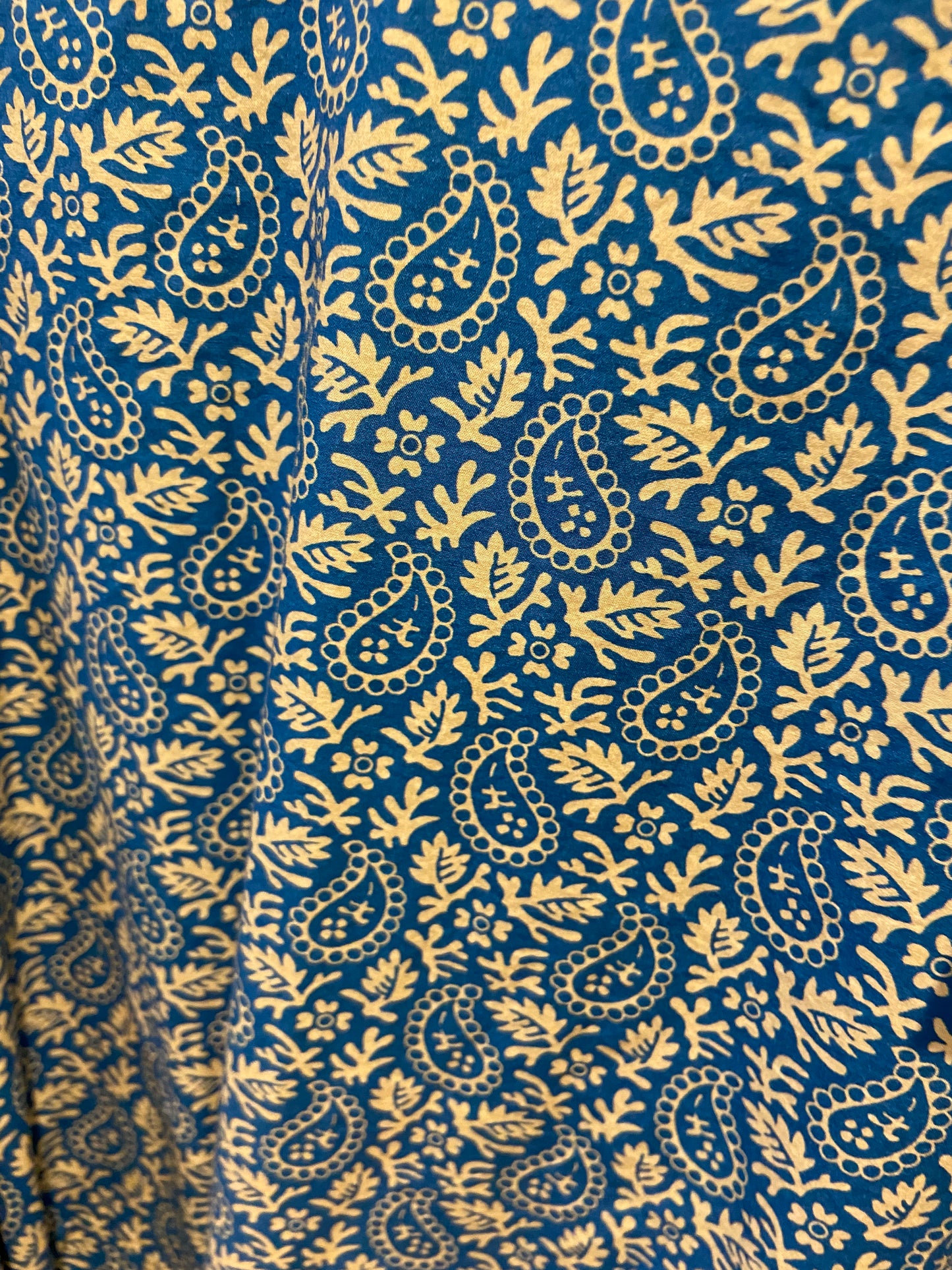 Rhode Jenny Mini Dress Blue Paisley size L
