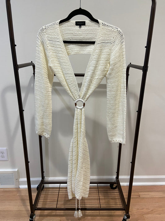 Majorelle Olivia Ivory Crochet Mini Dress size S