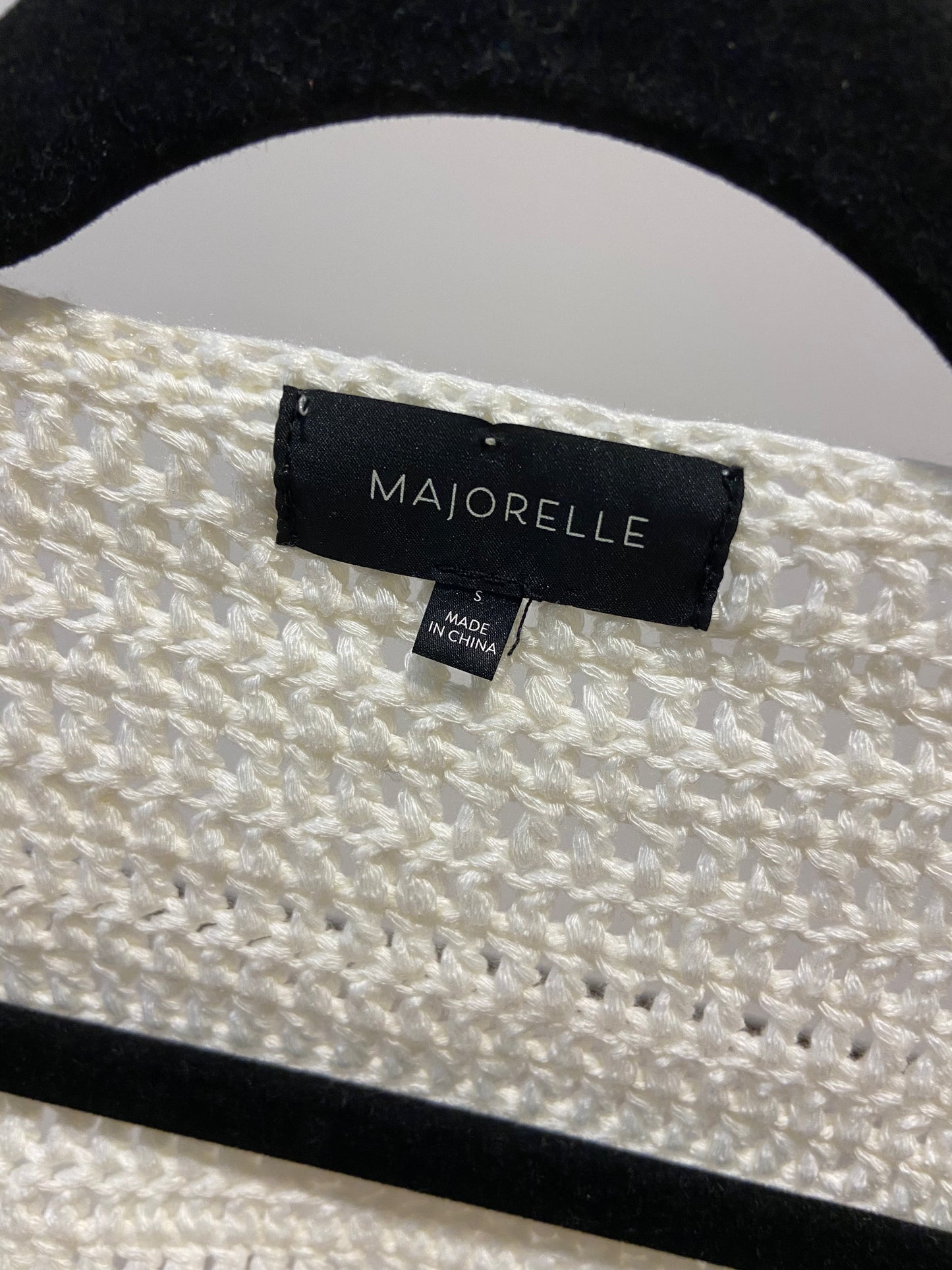Majorelle Olivia Ivory Crochet Mini Dress size S