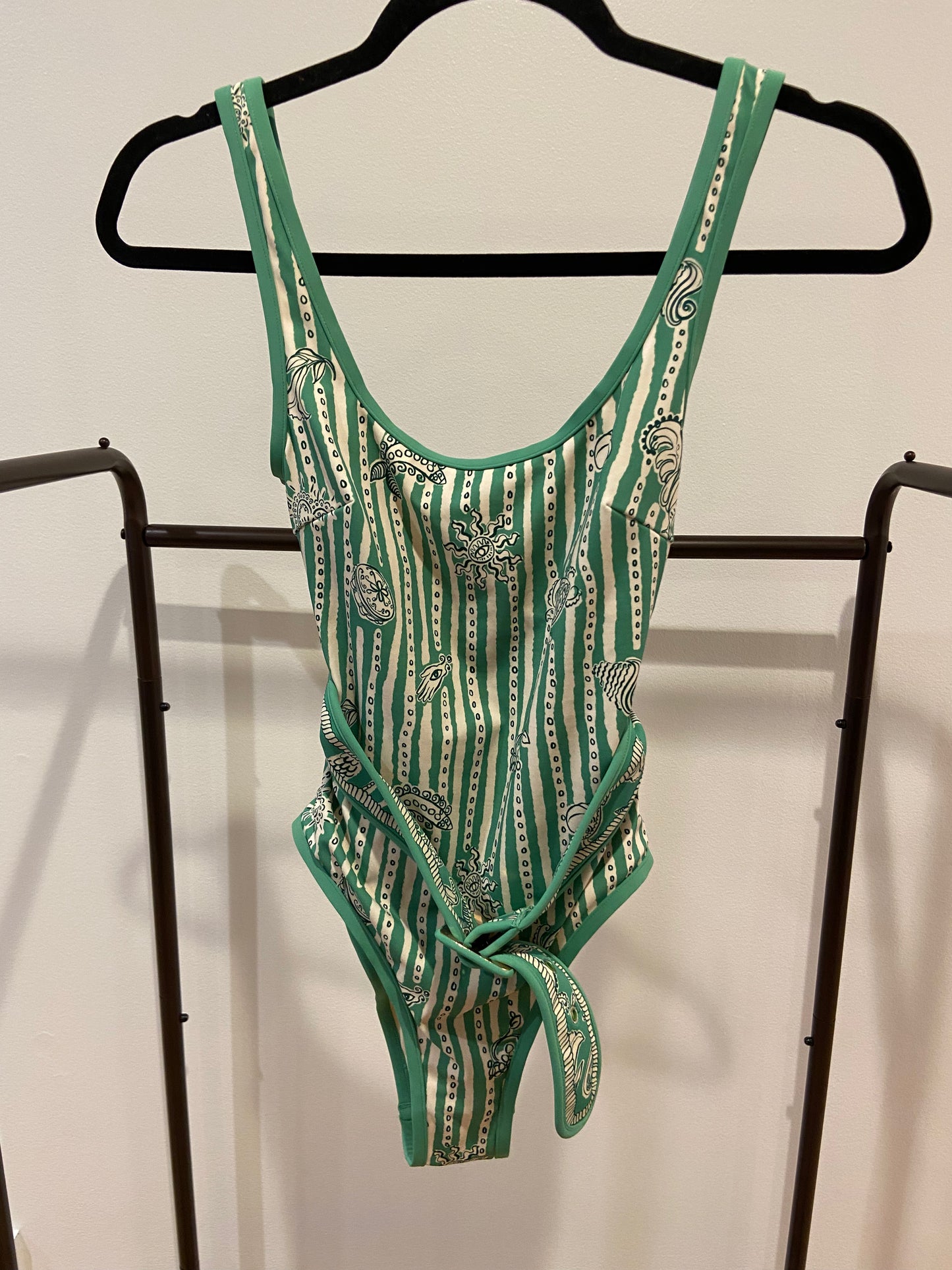 Alemais Lula Belted One-Piece Swimsuit size XXS