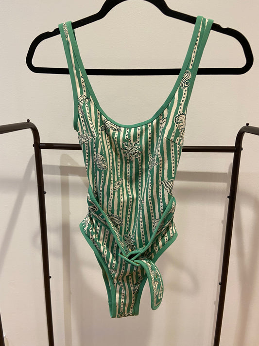 Alemais Lula Belted One-Piece Swimsuit size XXS