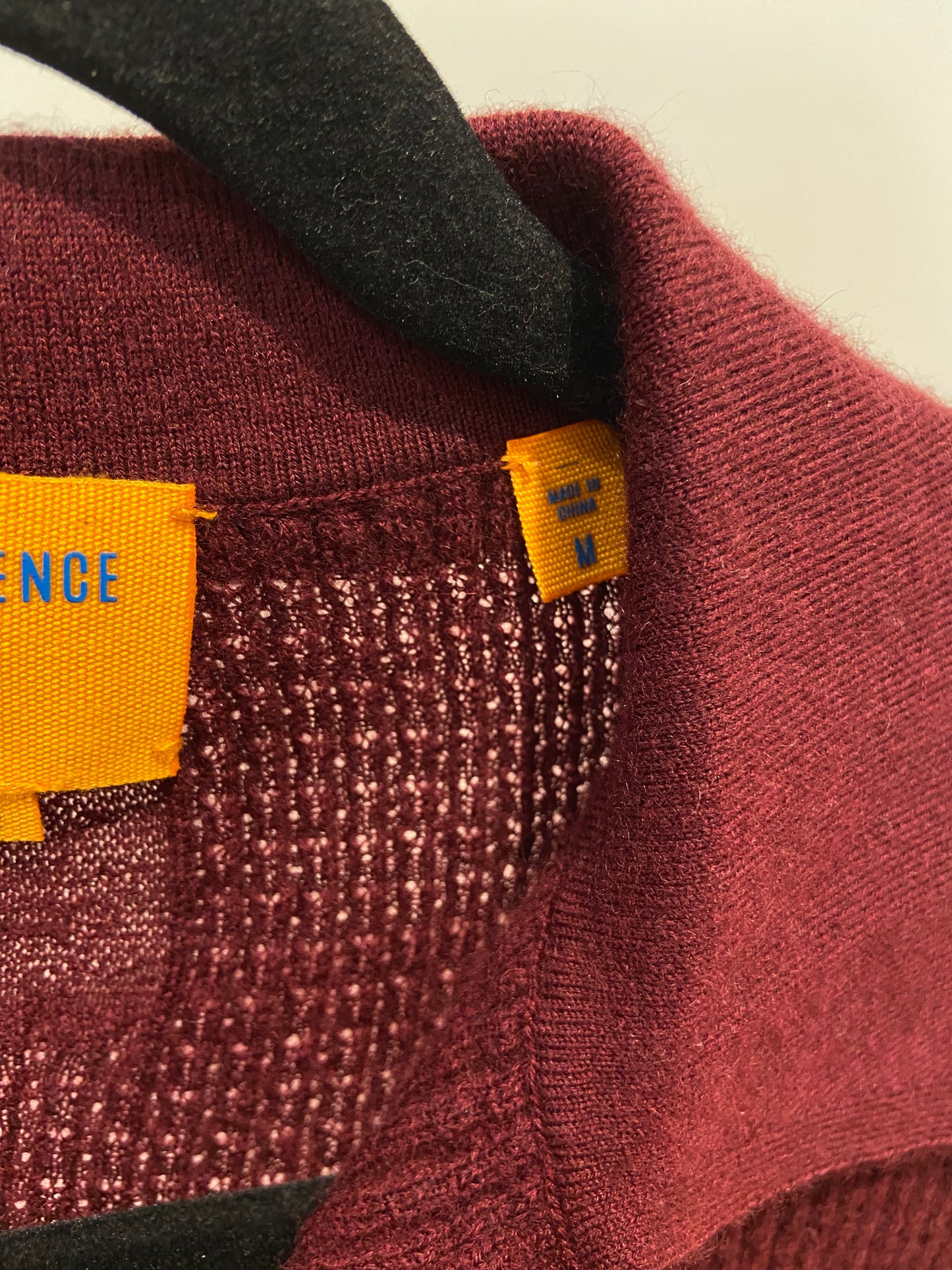 Guest in Residence Shrunken Cashmere Polo Top in Plum size M