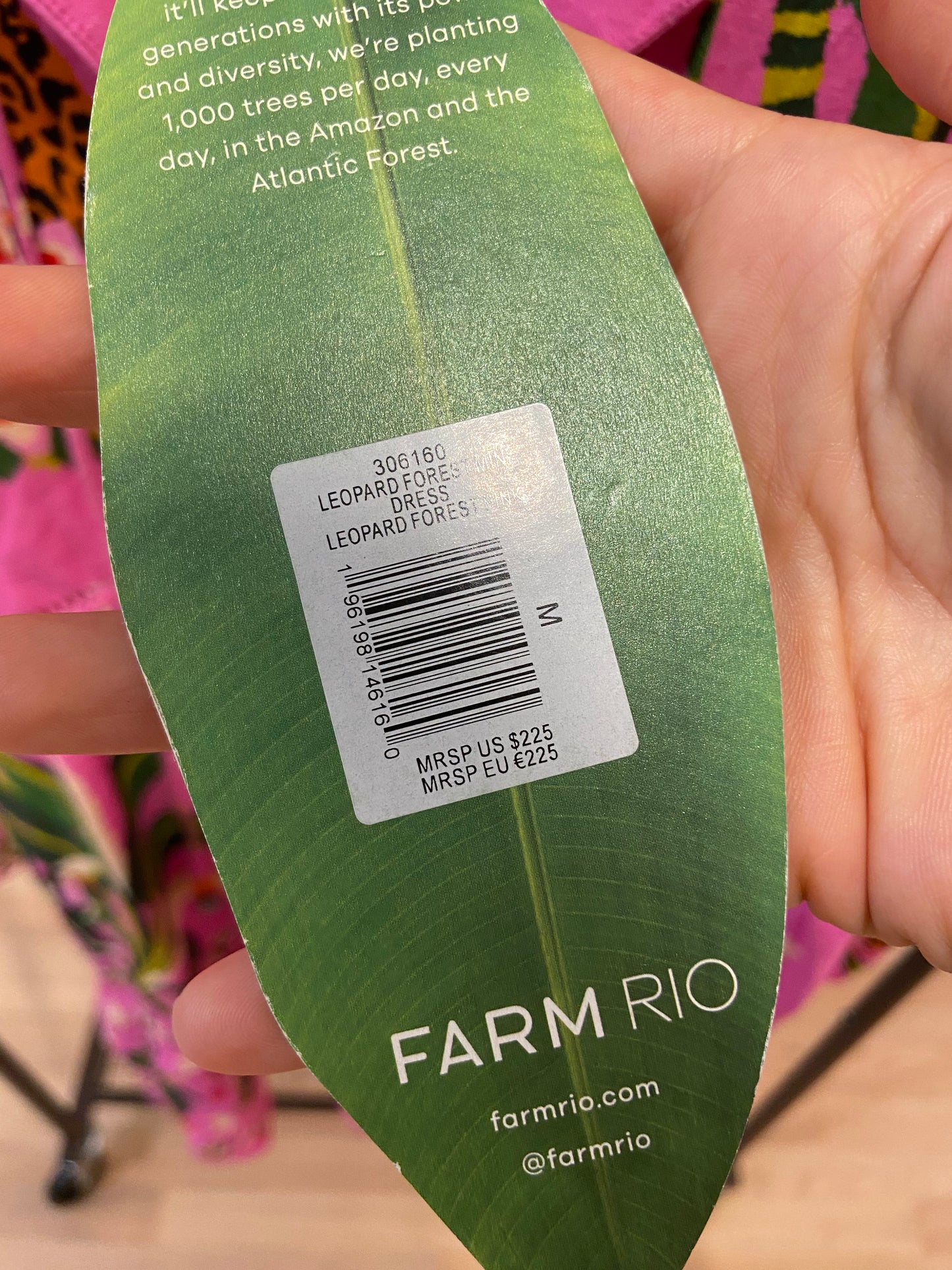 Farm Rio Leopard Forest Mini Dress size M