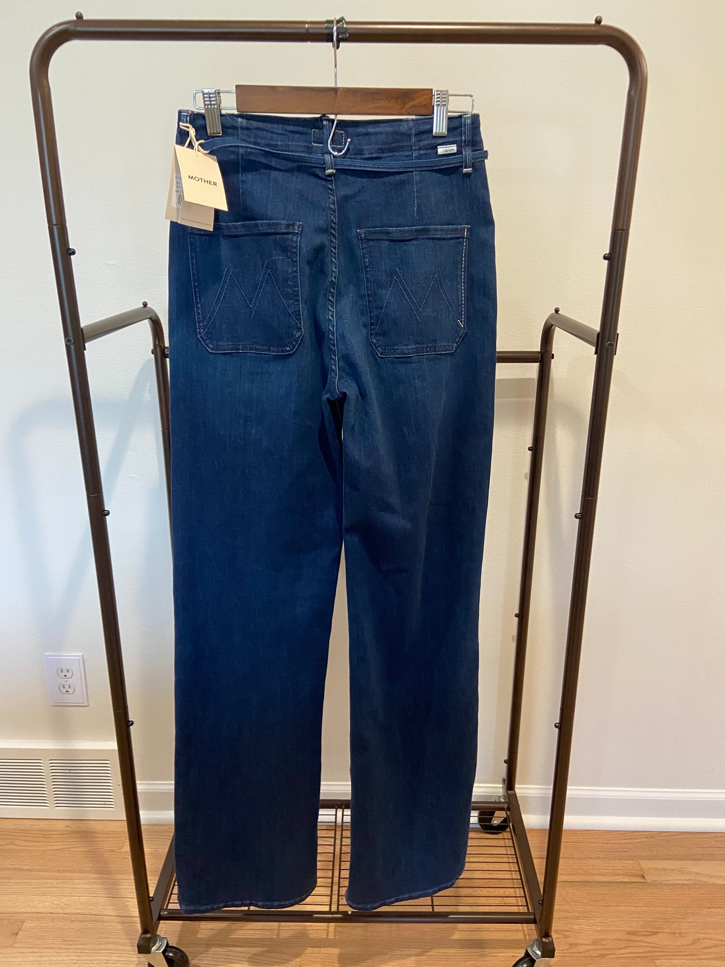Mother The Tied Up Maven Prep Heel Jeans in Animal Instinct Wash size 27