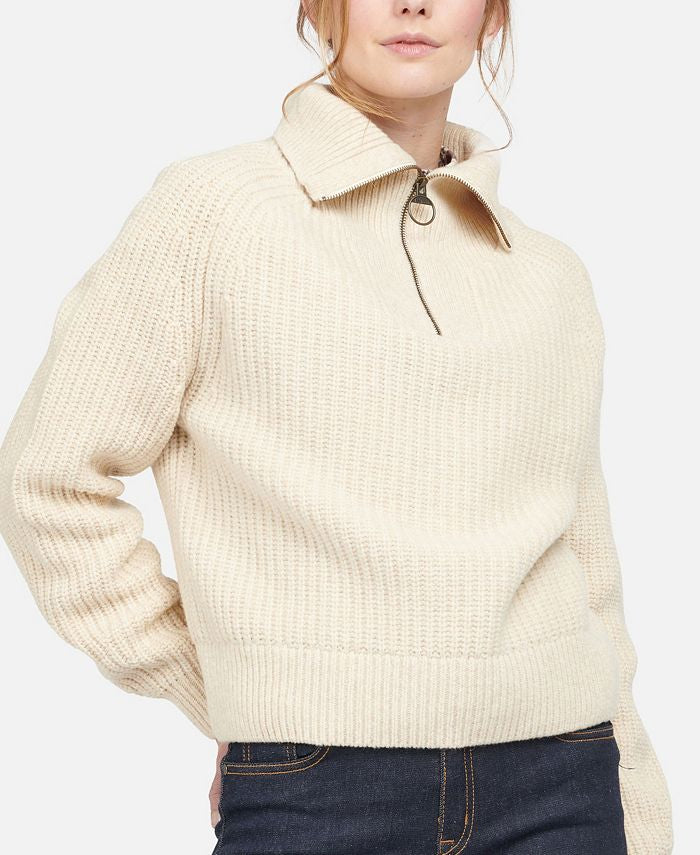 Barbour Stanton Oatmeal Sweater size 8