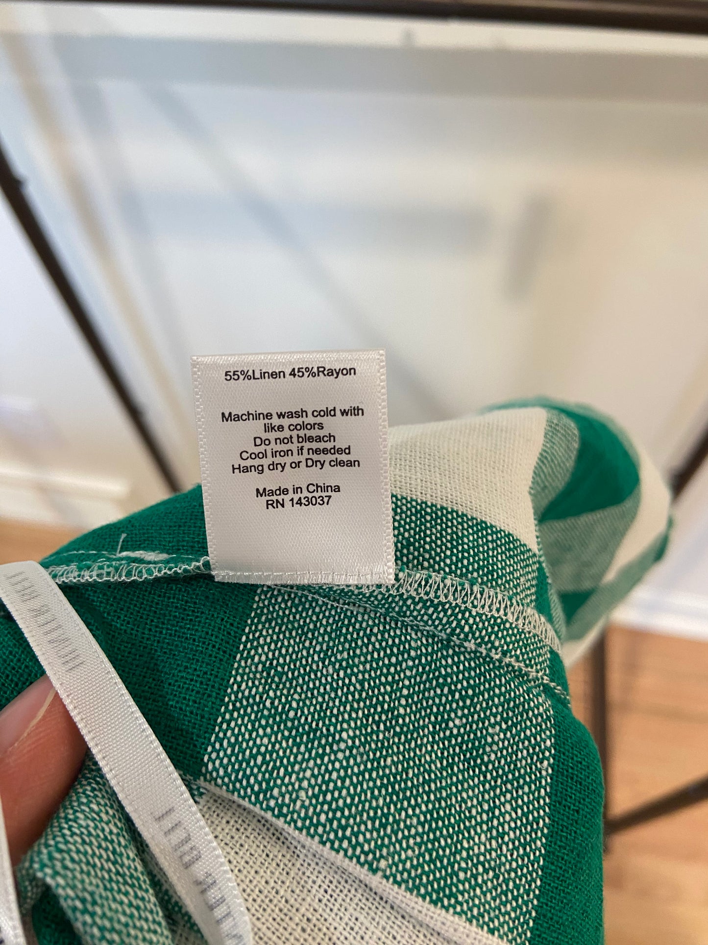 Hunter Bell Eva Skirt in Green Gingham size 8