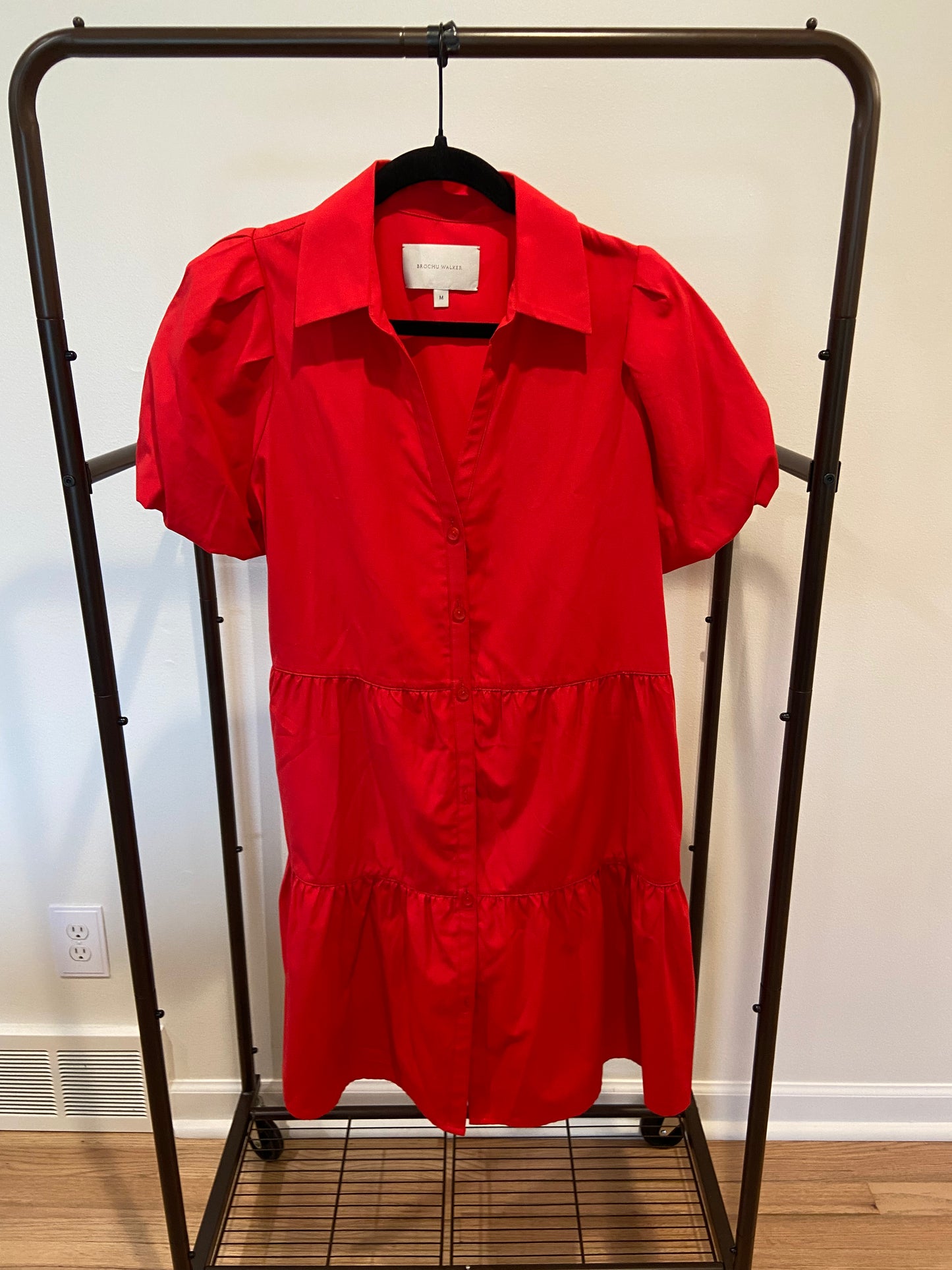 Brochu Walker Mini Havana Dress Carmine Red size M