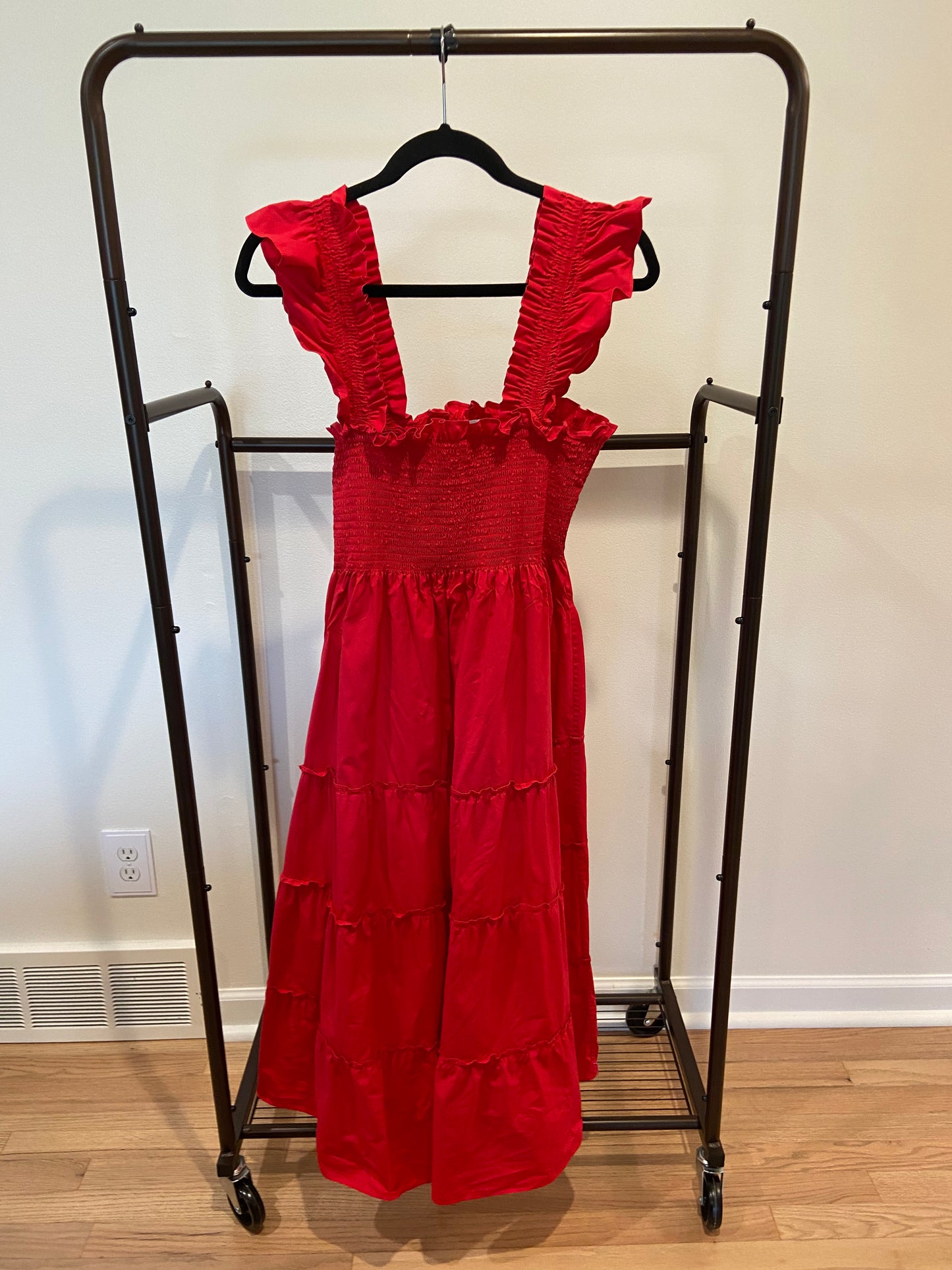 Hill House The Ellie Nap Dress in Red size S