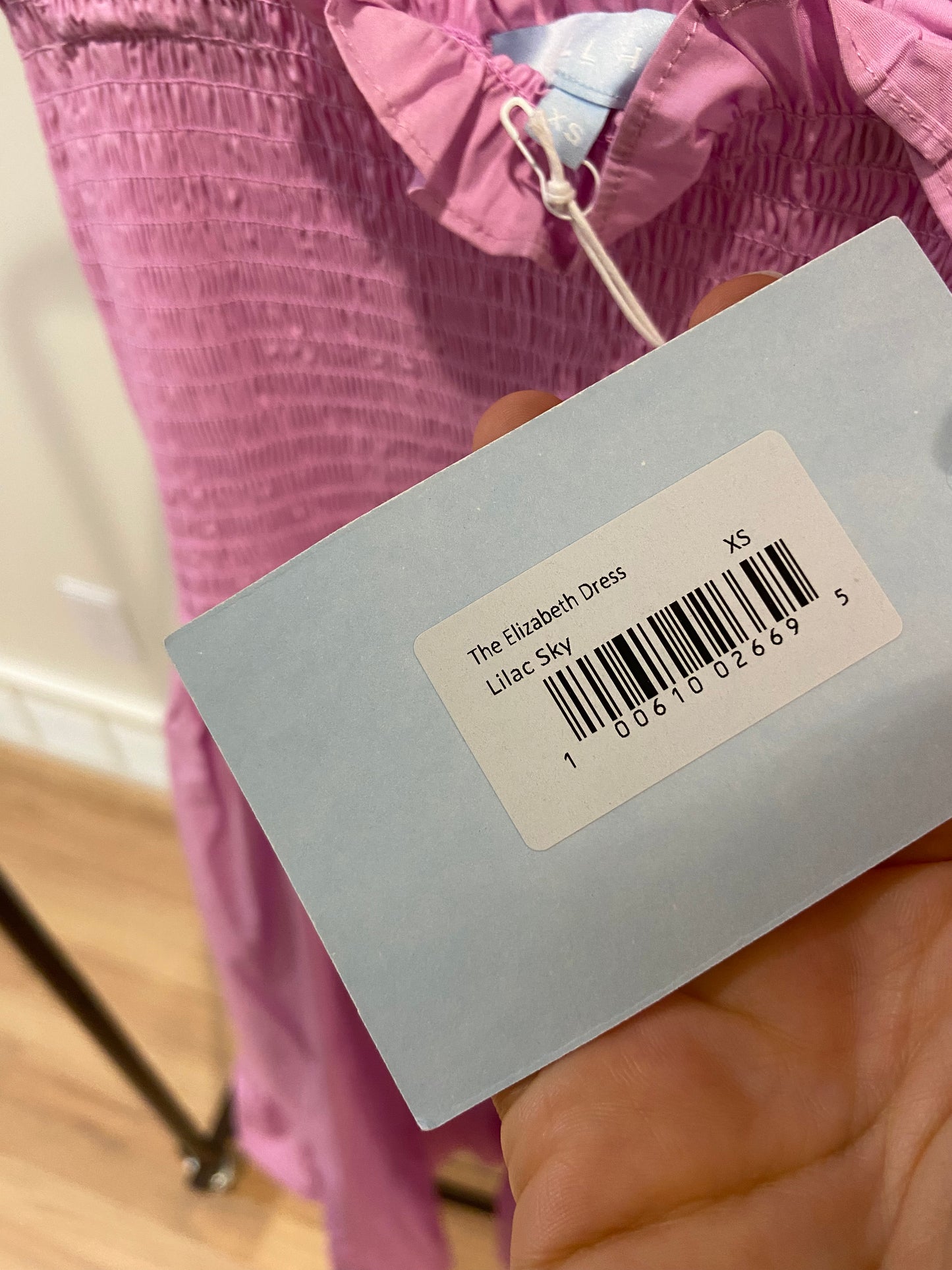 Hill House The Elizabeth Dress Lilac Sky size XS