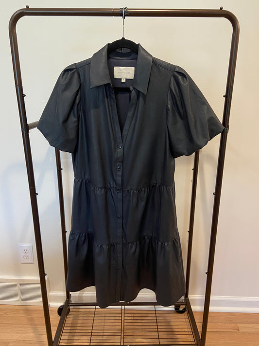 Brochu Walker The Havana Vegan Leather Mini Dress size M