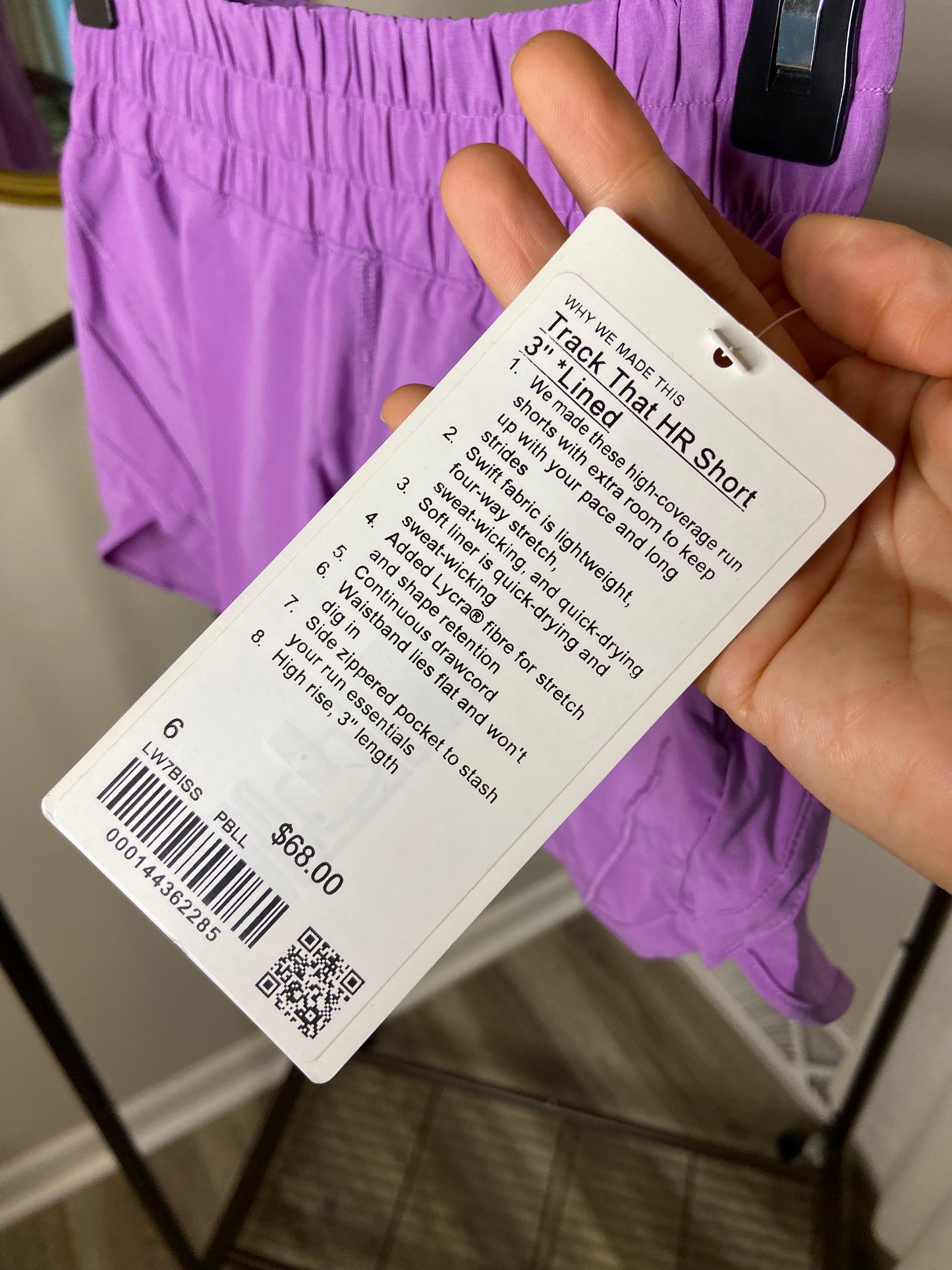 Lululemon Track That HR Short 3'' Lined size 6