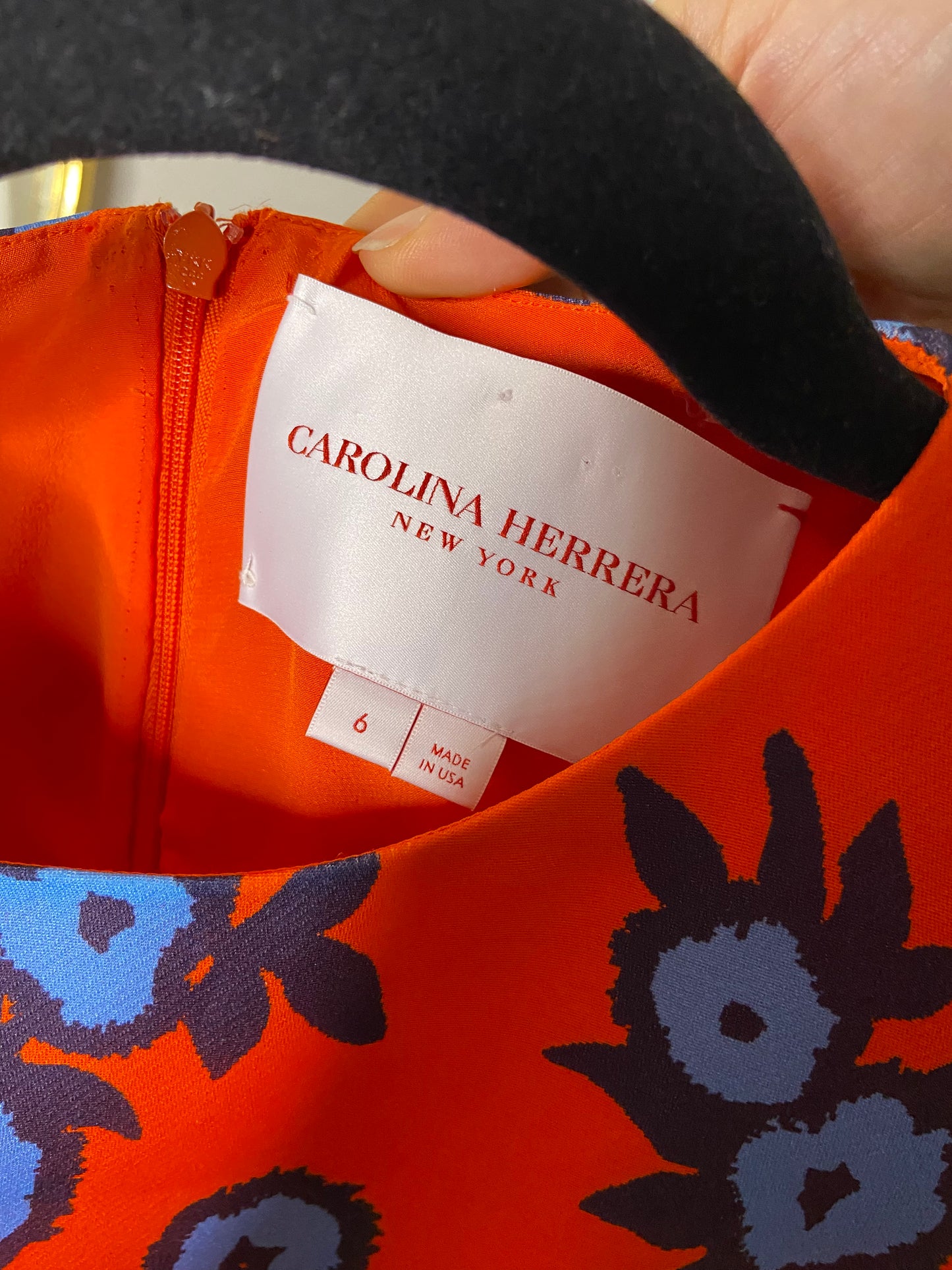 Carolina Herrera Silk Cocktail Dress size 6
