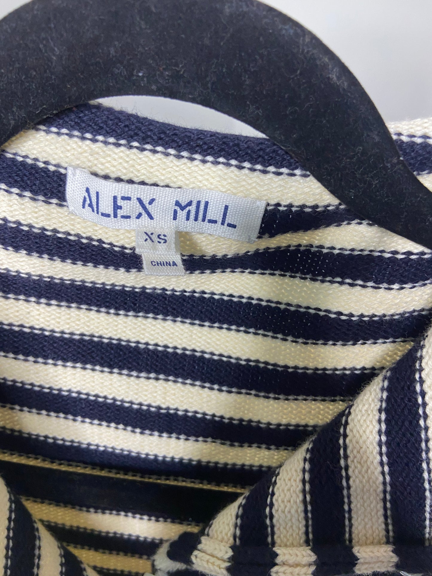 Alex Mill Taylor Striped Cardigan In Cotton Cashmere size XS