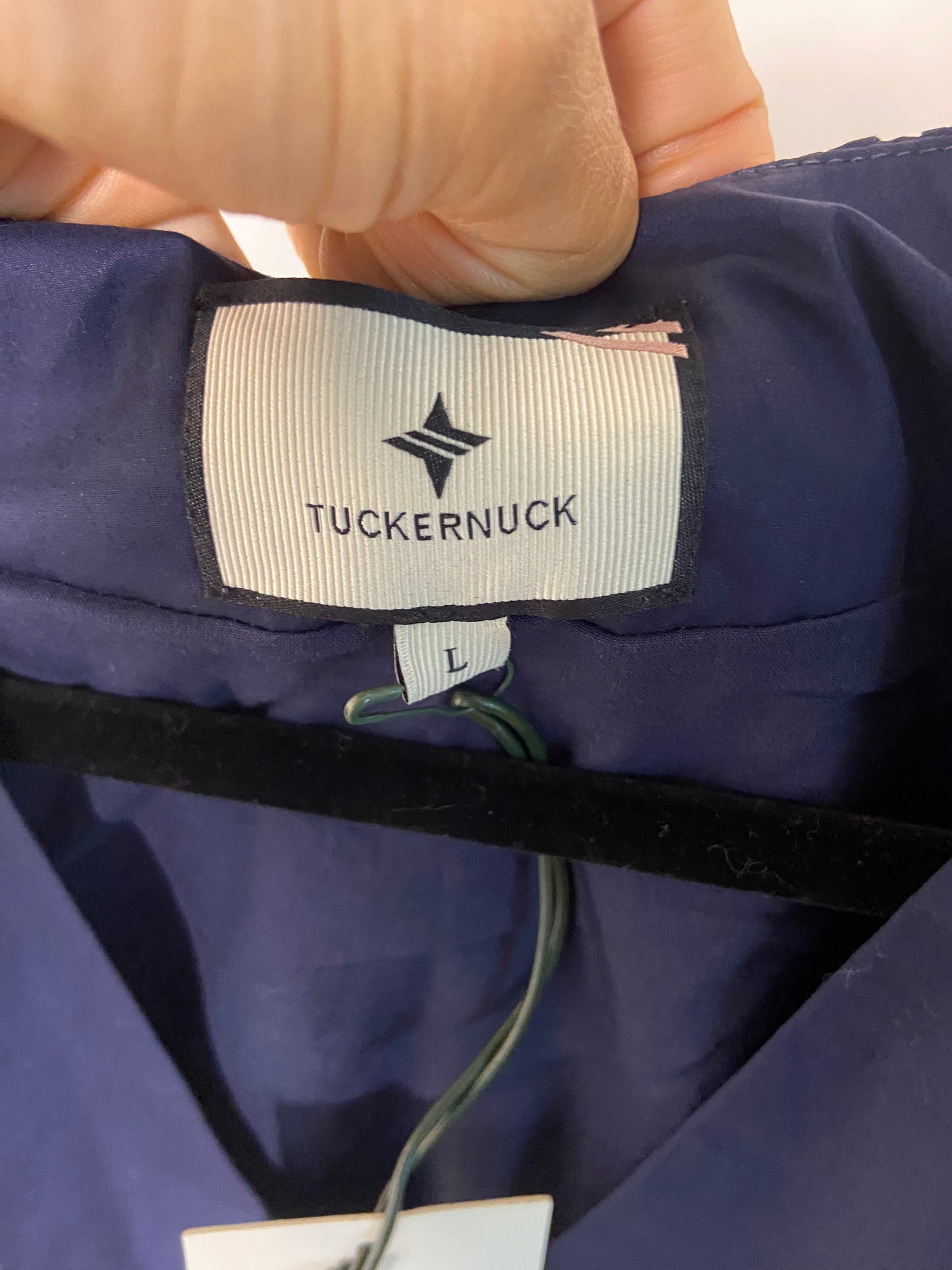 Tuckernuck Mitchell Cream and Navy Dress size L