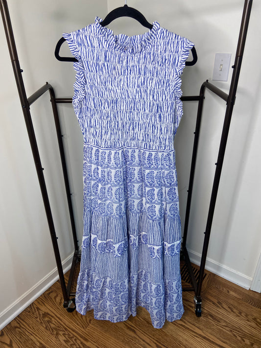 Oliphant Smocked Maxi Dress size XL