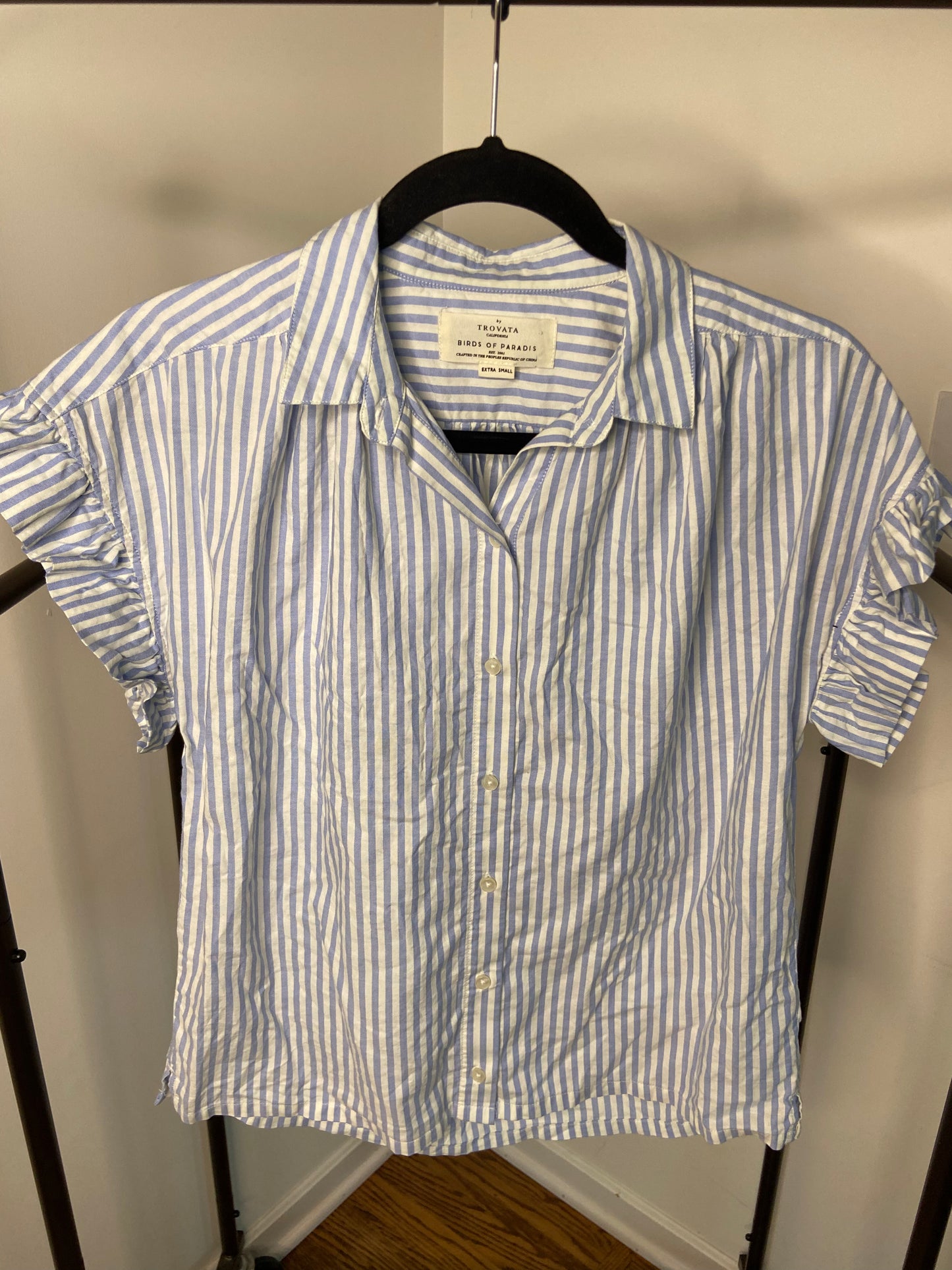 Trovata Birds of Paradis Marianne B Striped Top size XS