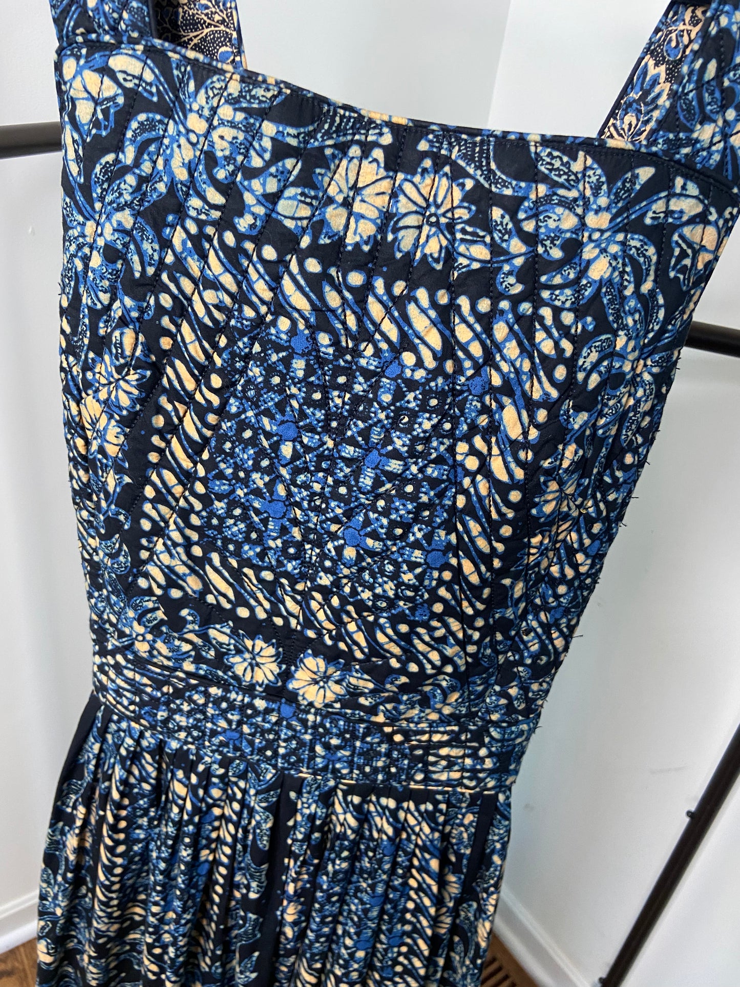 Ulla Johnson Kerani Cutout Back Midi Fit & Flare Dress Azure size 10