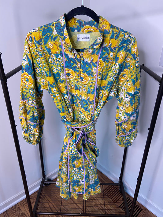 Sue Sartor Mini Flounce Dress size M
