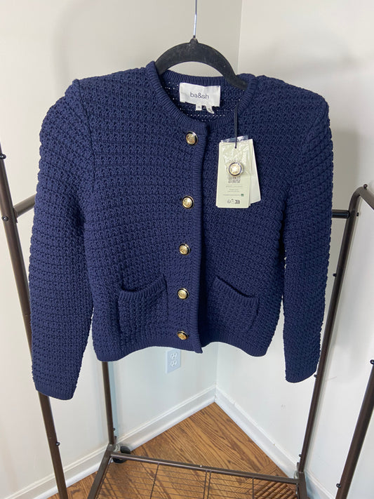 Ba&sh Gilet Gaspard Cardigan Navy Blue size XS