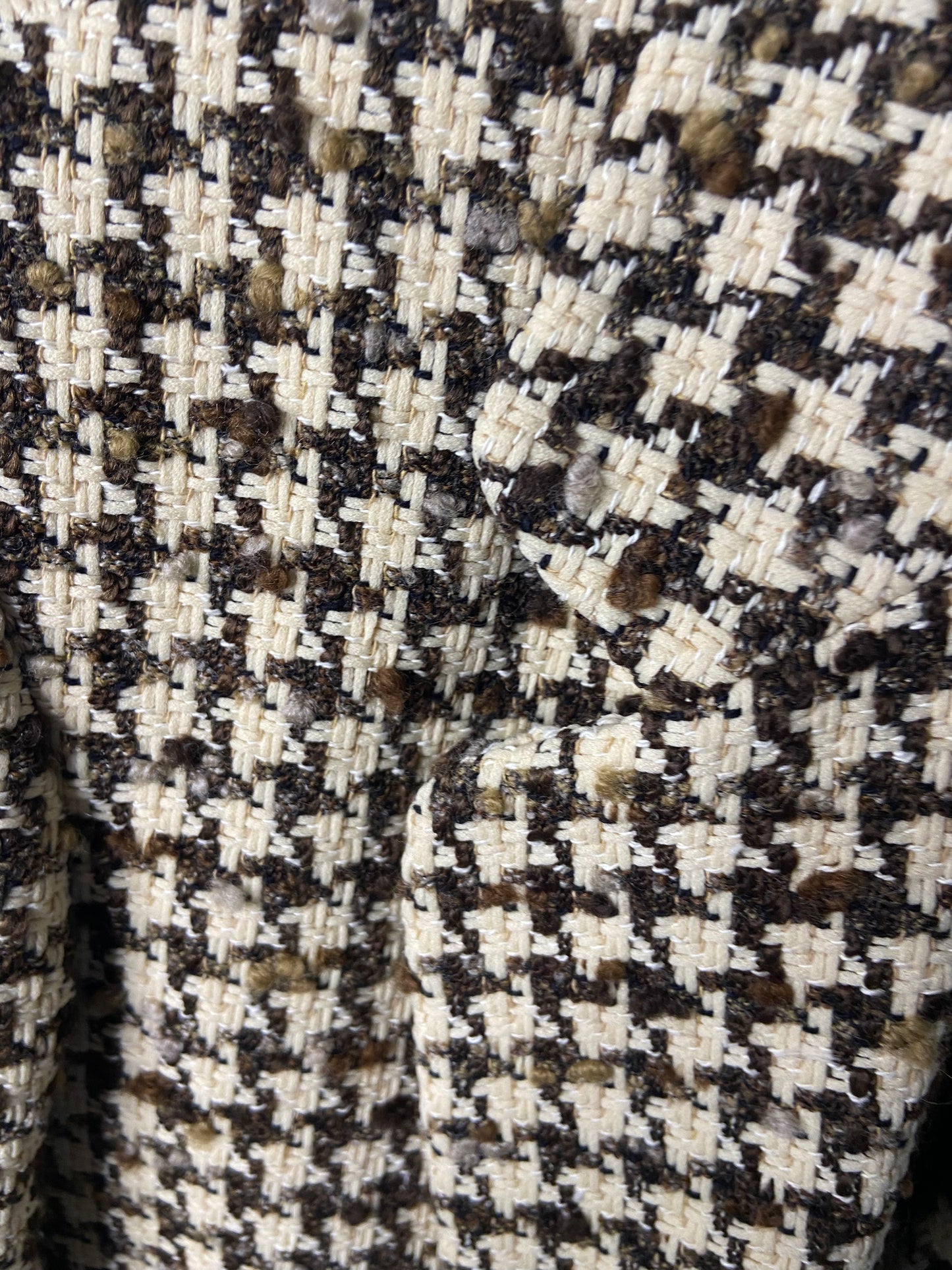 Sandro Brown Esther Houndstooth Jacket size 38 M