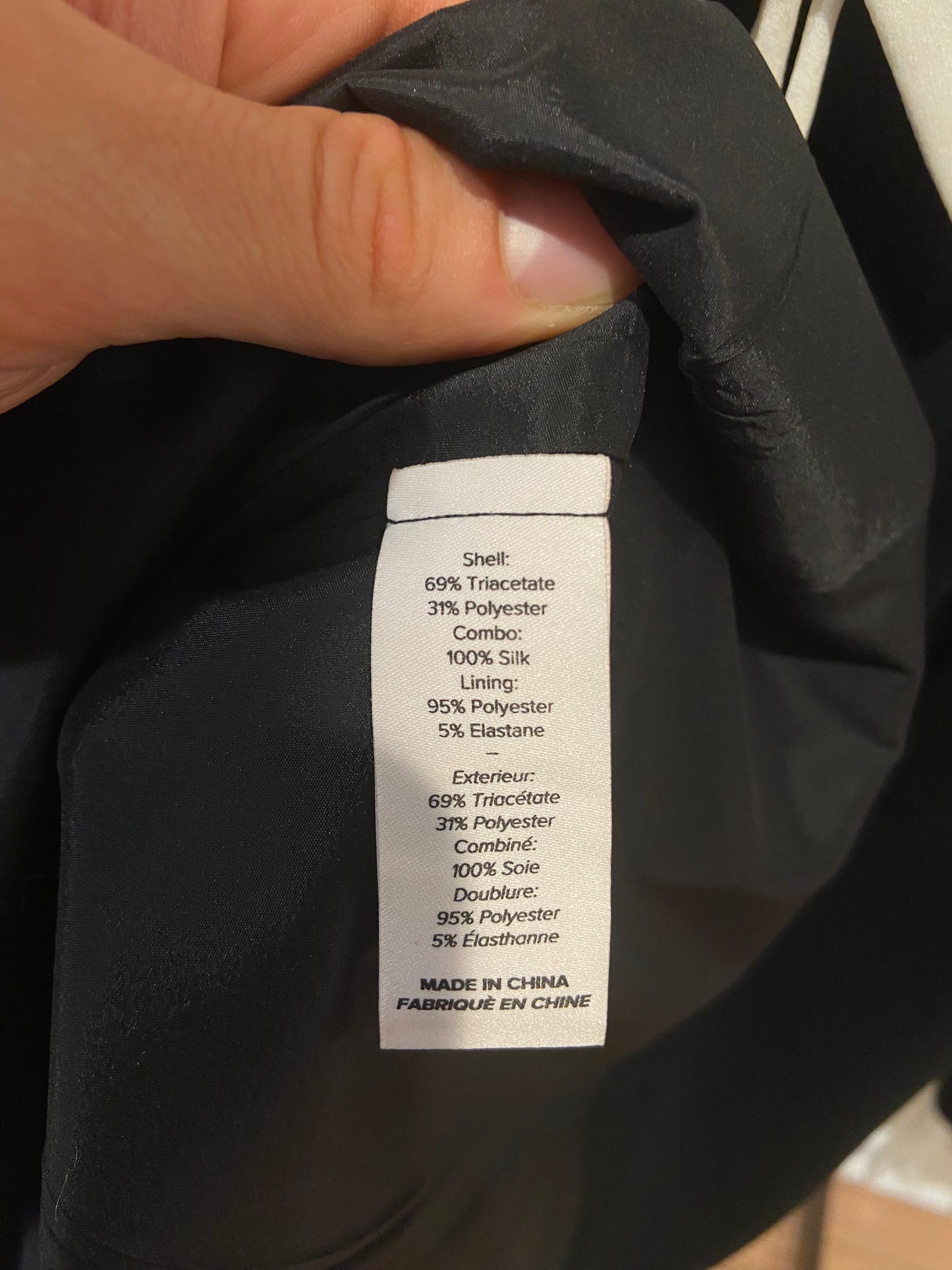 Cinq a Sept Savina Mini Dress in Black Ivory with Lace Trim size 4