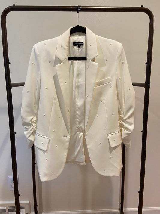 Generation Love Nadia Pearl Blazer in White size S