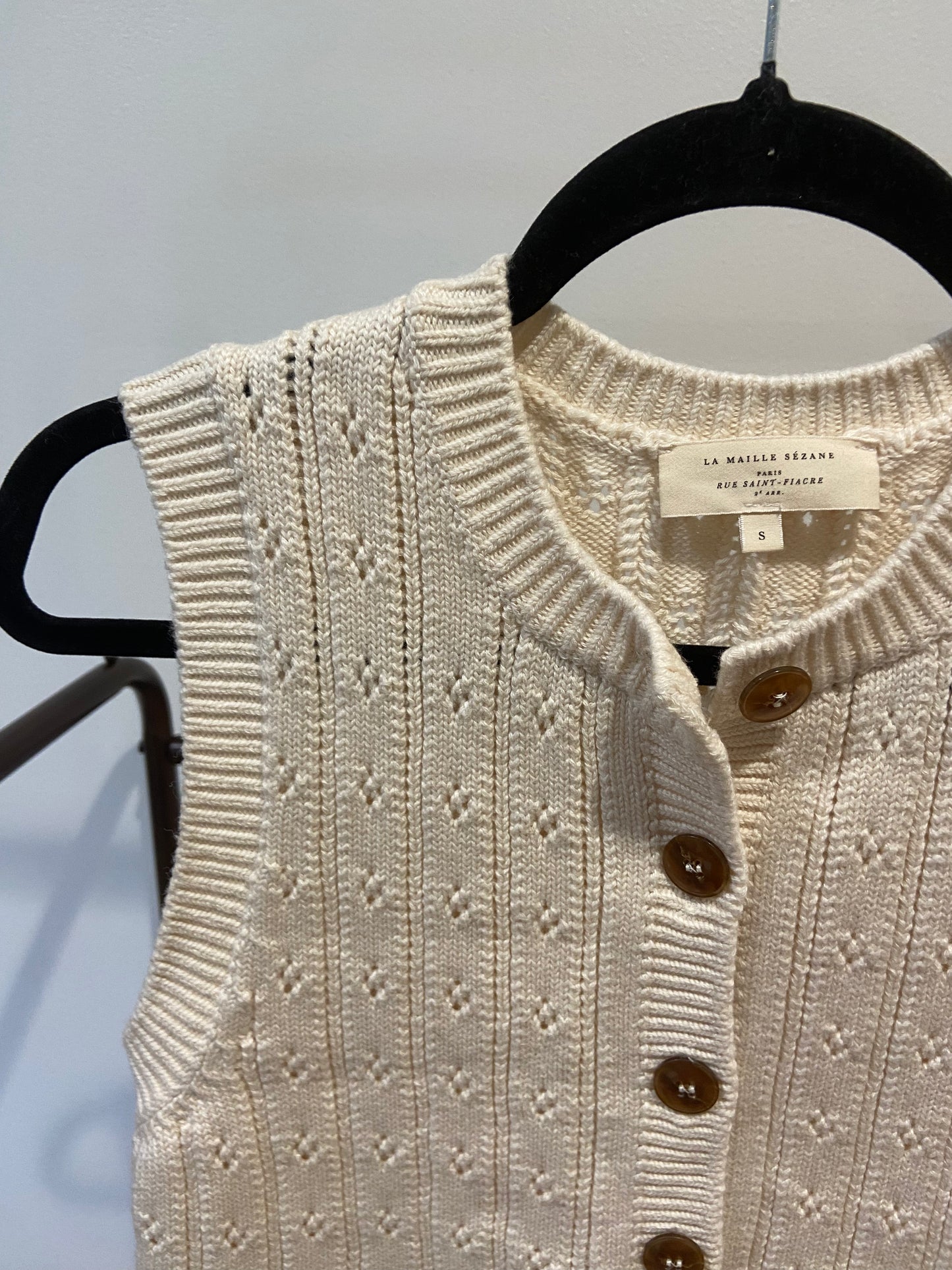 Sezane Romeo Cardigan in Beige size S
