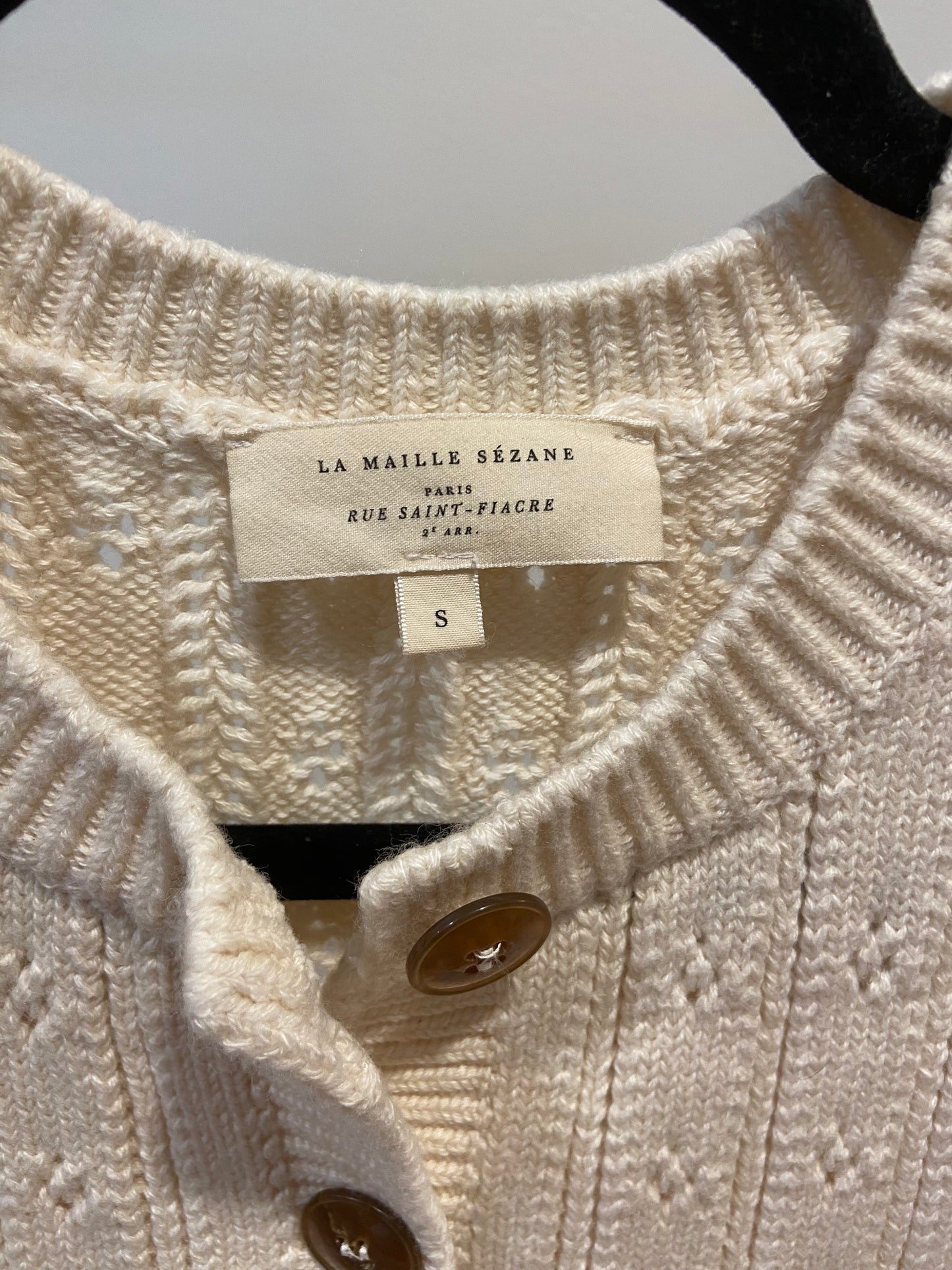 Sezane Romeo Cardigan in Beige size S
