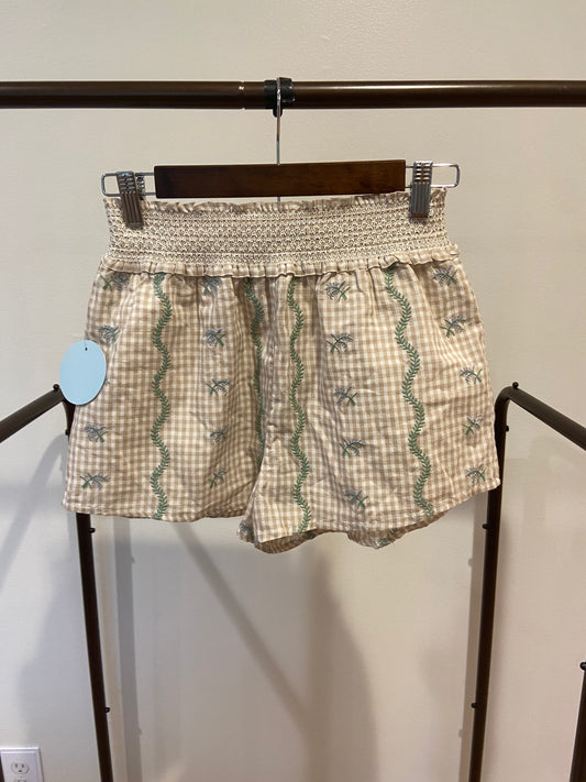Hill house The Indra Short in Gingham Vine size XS
