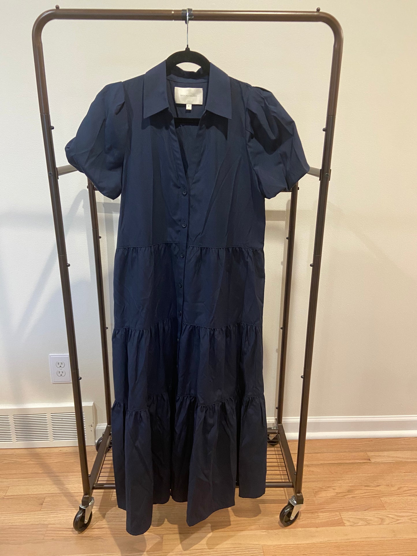 Brochu Walker Havana Midi Dress in Navy size S