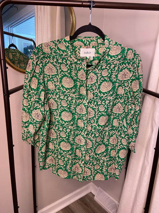 Ba&sh Panama Print Blouse size M