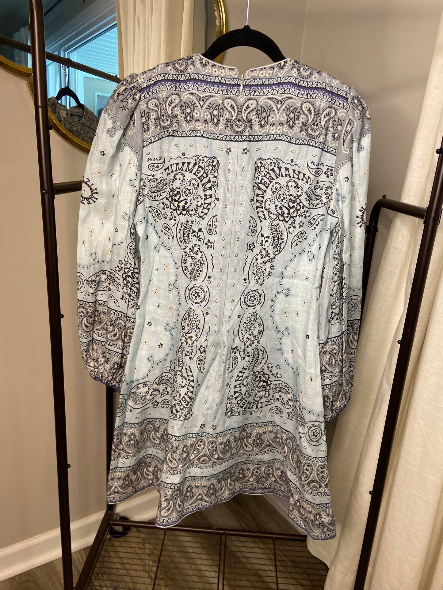 Zimmermann Matchmaker Keyhole Mini Dress size US 8