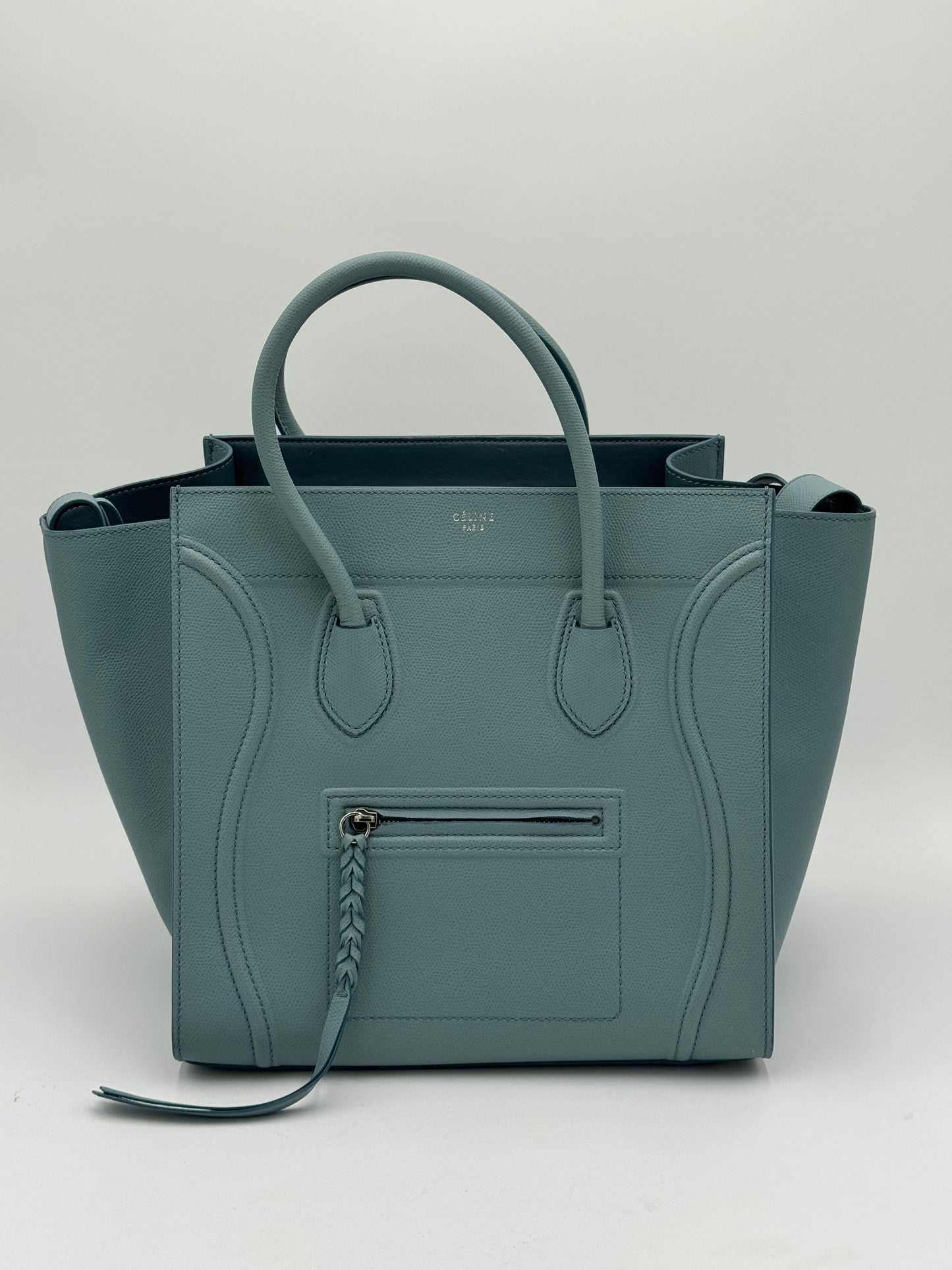 Celine Phantom Luggage Tote Bag Medium in Light Blue