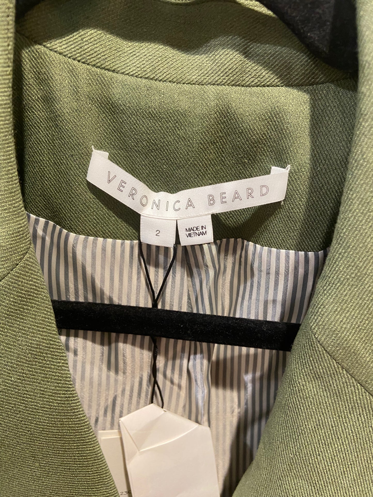 Veronica Beard Sevi Dickey Jacket in Bright Army Green size 2