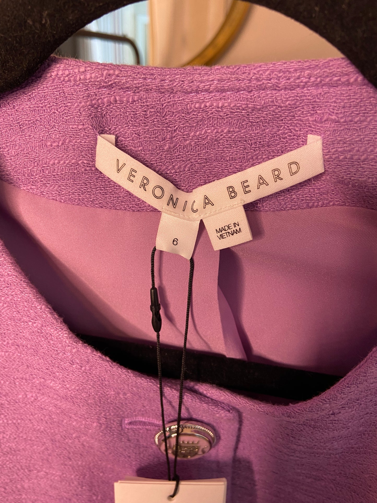 Veronica Beard Corey Dickey Jacket Violet Size 6