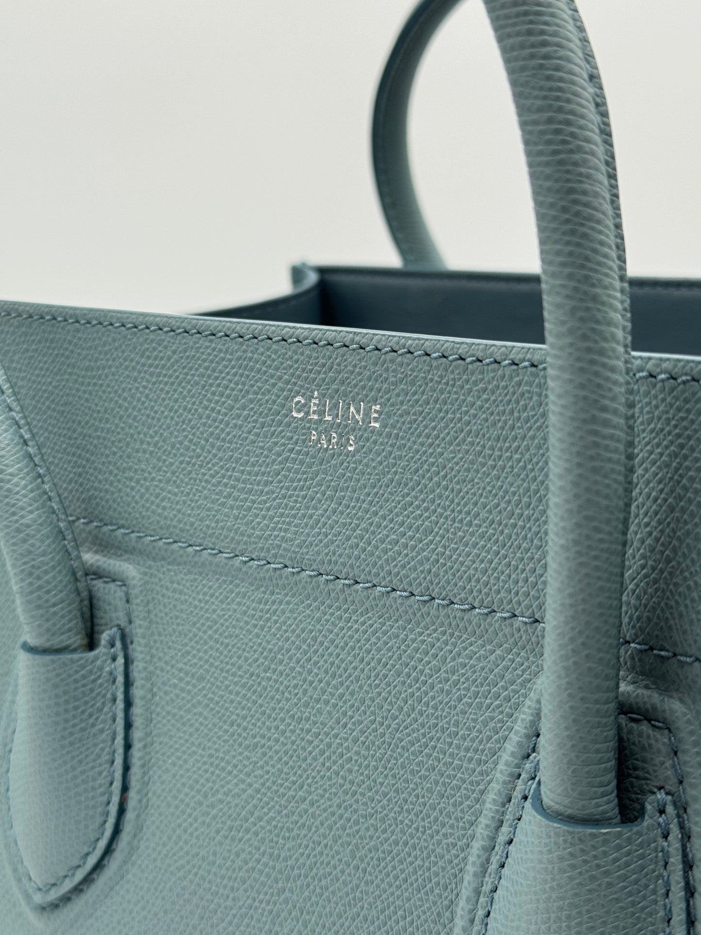 Celine Phantom Luggage Tote Bag Medium in Light Blue